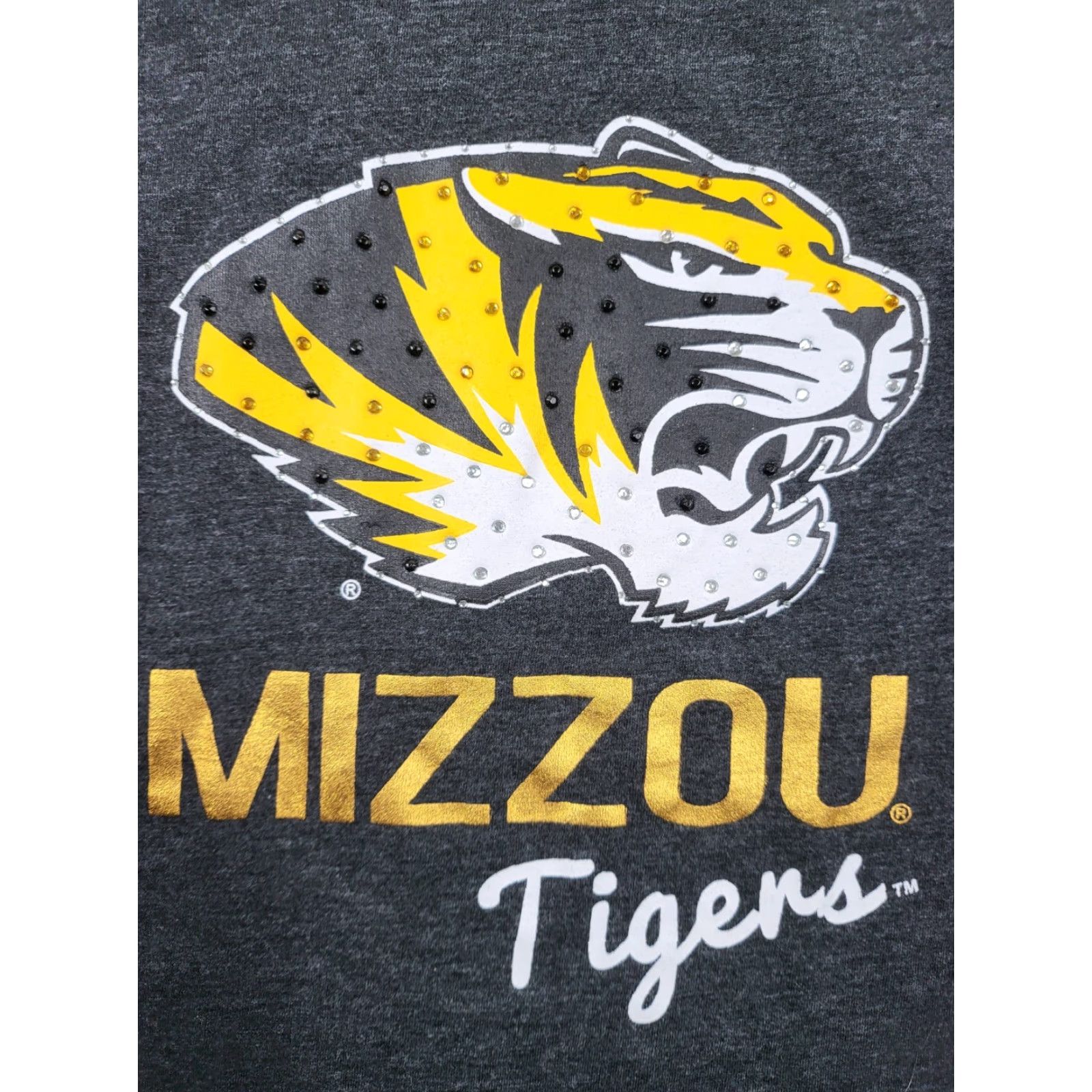 Vintage VINTAGE Campus Heritage Mizzou Tigers V-Neck T-Shirt Womens M Gray EUC Size M / US 6-8 / IT 42-44 - 2 Thumbnail