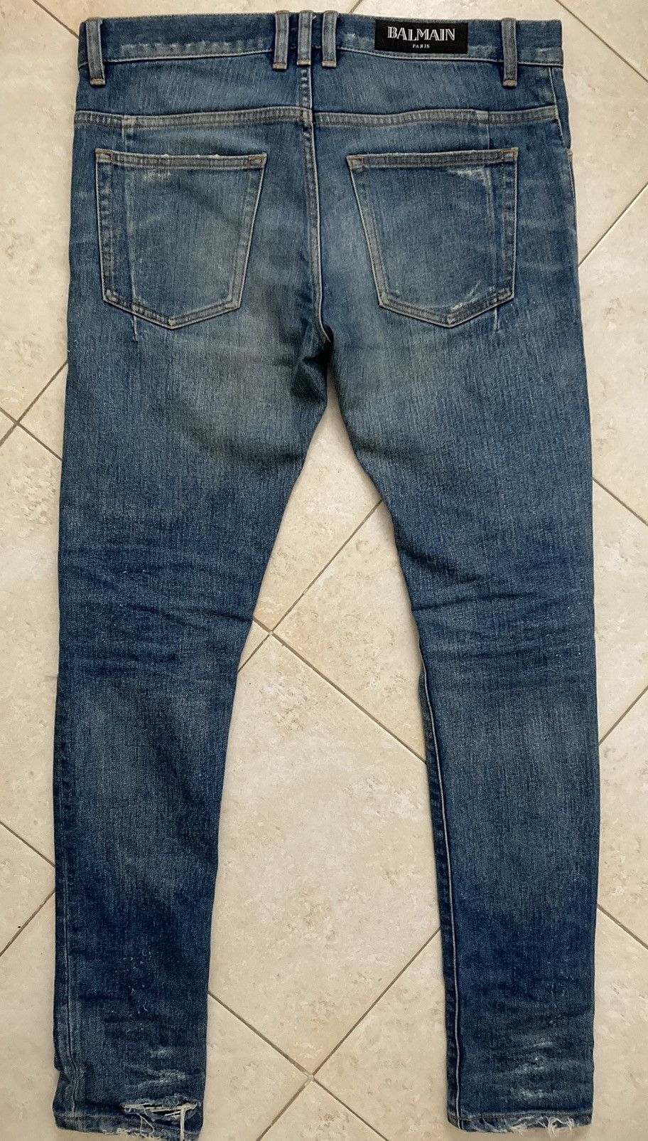 Balmain BALMAIN PARIS Distressed Skinny Jeans Size US 30 / EU 46 - 2 Thumbnail