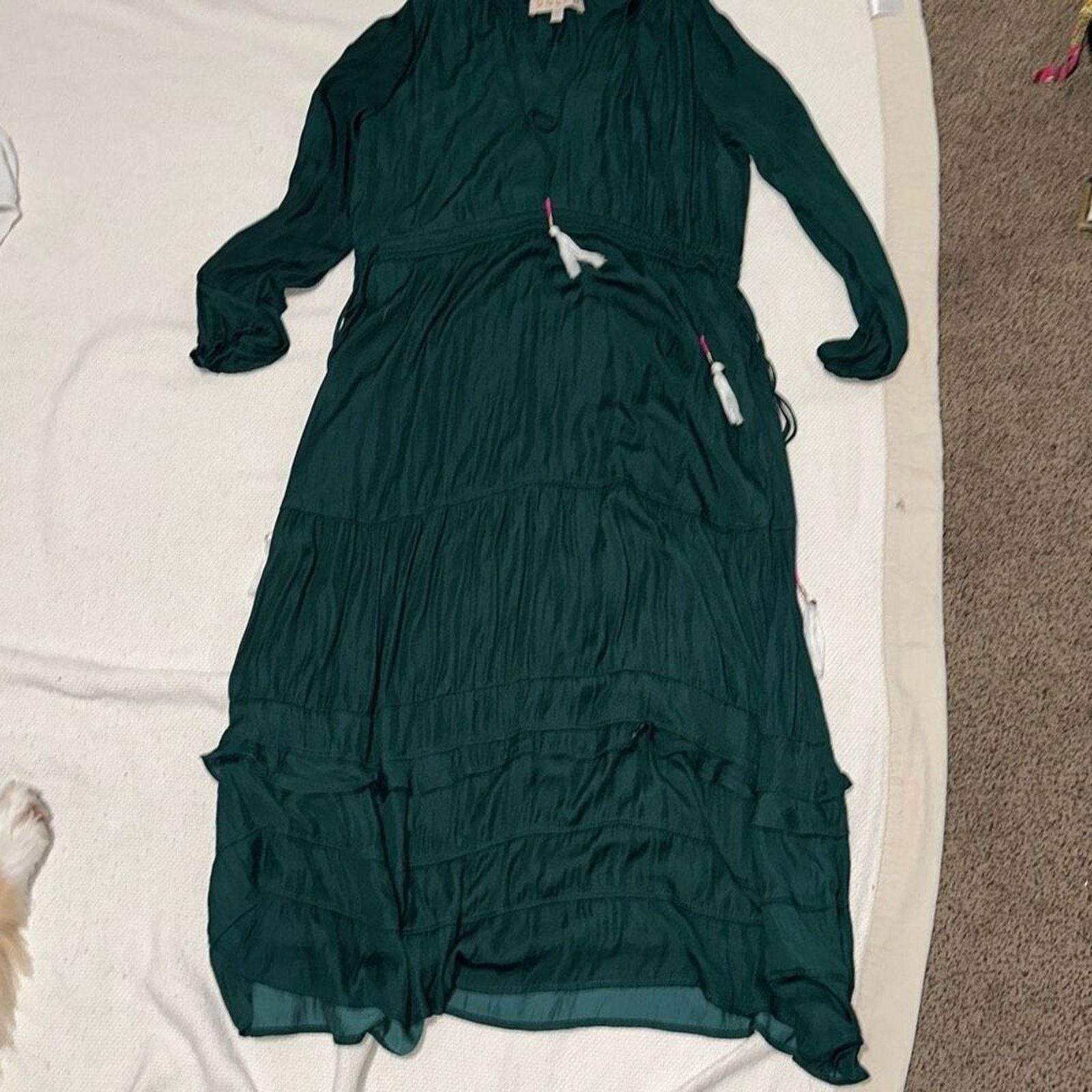 Other Dolan Green Maxi Dress with Tassels | Sz S Size S / US 4 / IT 40 - 3 Thumbnail