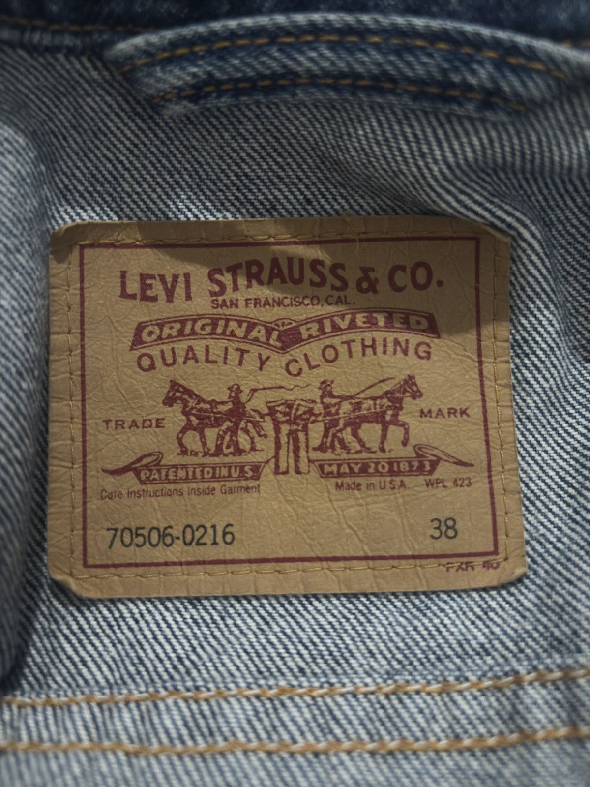 Levi's × Levi's Vintage Clothing Levi’s Vintage Denim Jacket Size US M / EU 48-50 / 2 - 3 Thumbnail