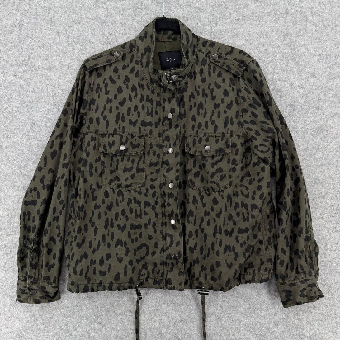Rails Rails Collins GreenLeopard Zippered Lightweight Jacket Size M / US 6-8 / IT 42-44 - 1 Thumbnail