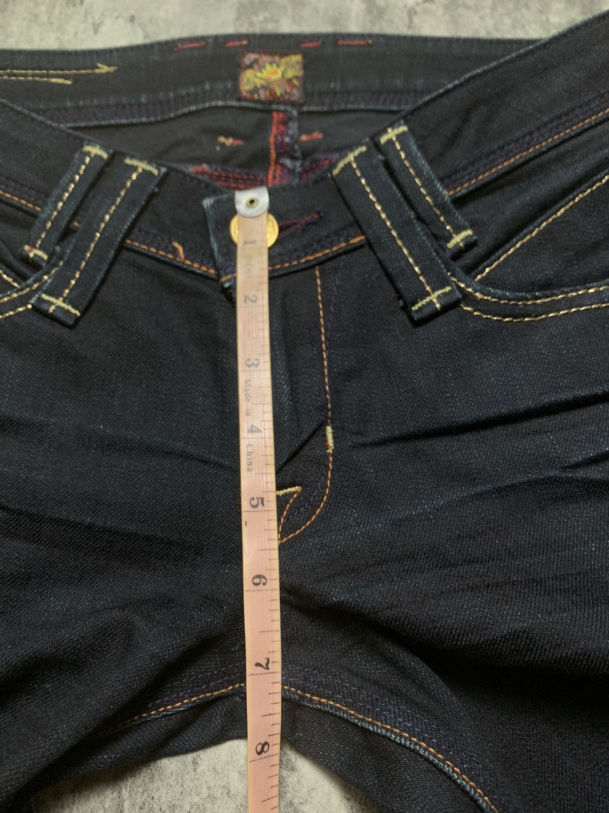 Tornado Mart Y2K Brappers Japanese Dark Indigo Flare ifsix Vkei Style Size 29" - 18 Thumbnail