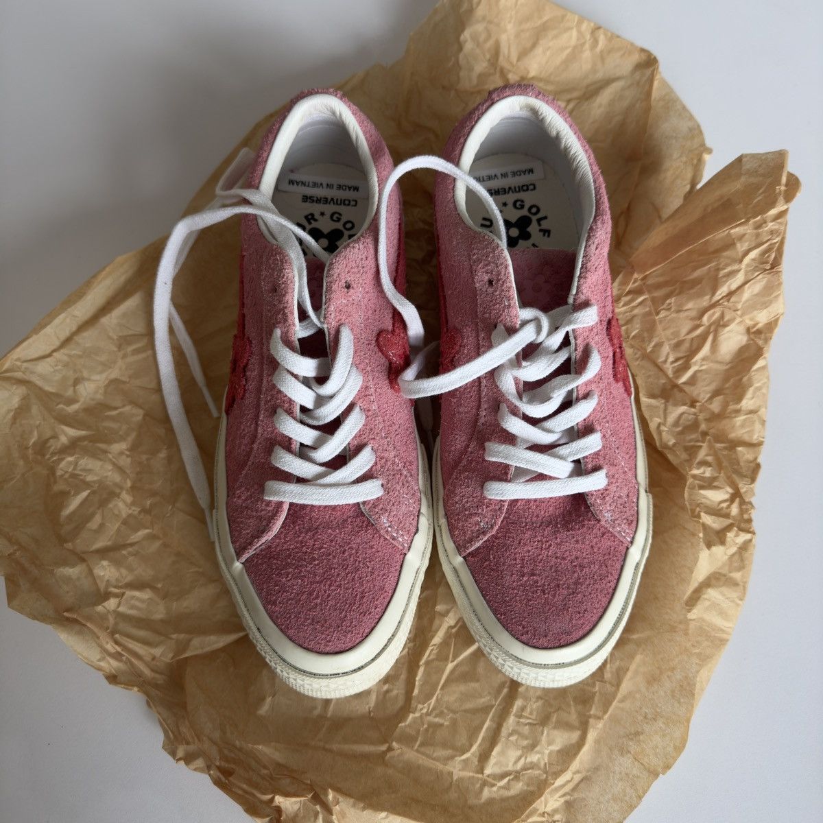Converse × Golf le Fleur × Tyler The Creator Converse X Tyler the Creator Golf le Fleur Geranium Pink Size US 7 / IT 37 - 3 Thumbnail