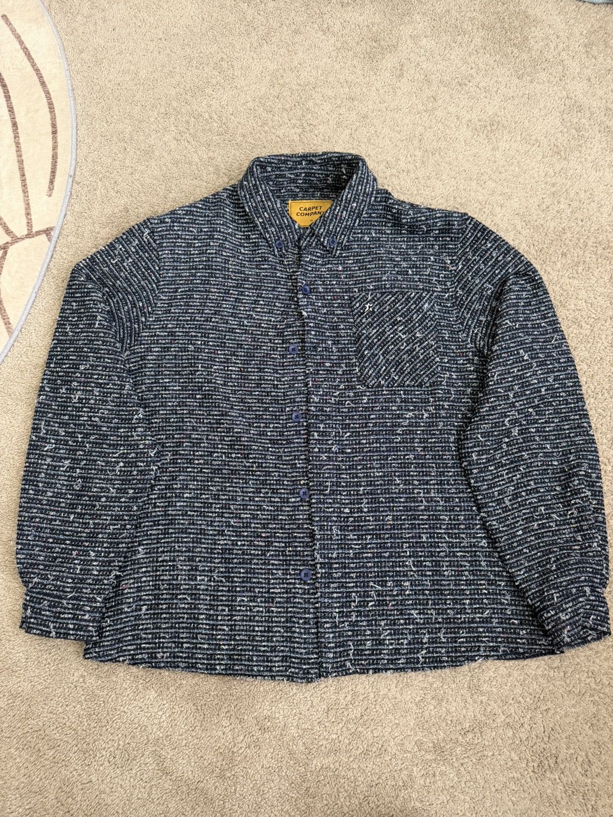 Carpet C-STAR BASKET WEAVE BUTTON UP Blue Size Extra Large