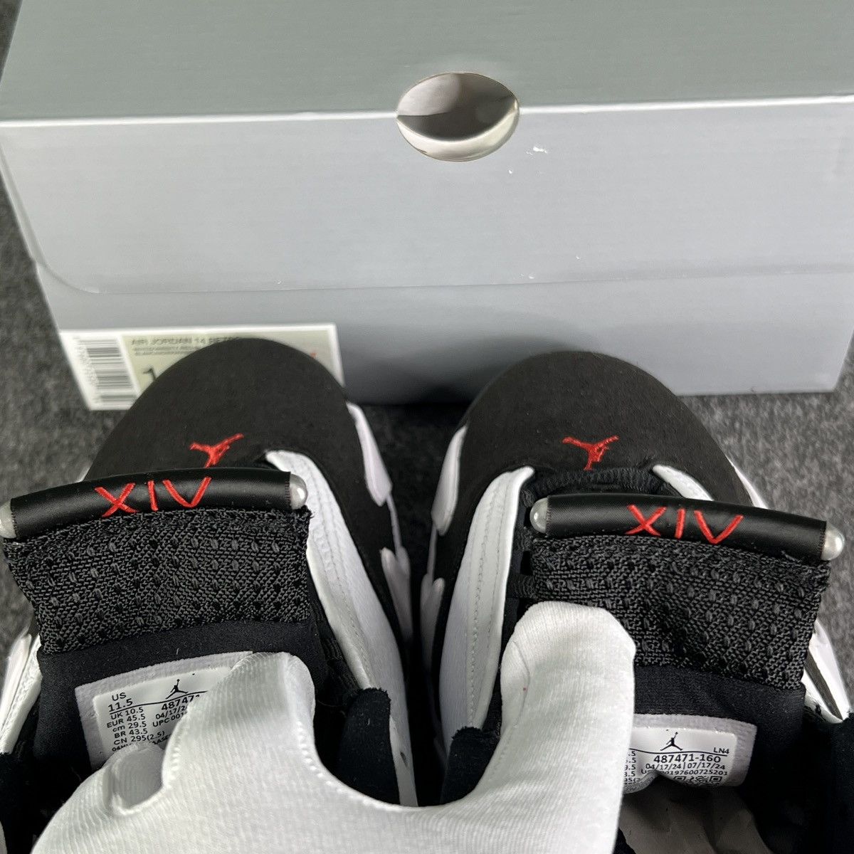 Jordan Brand × Nike Air Jordan 14 Retro “Black Toe” 2024 Size- 11.5 (DEADSTOCK) Size US 11.5 / EU 44-45 - 8 Thumbnail