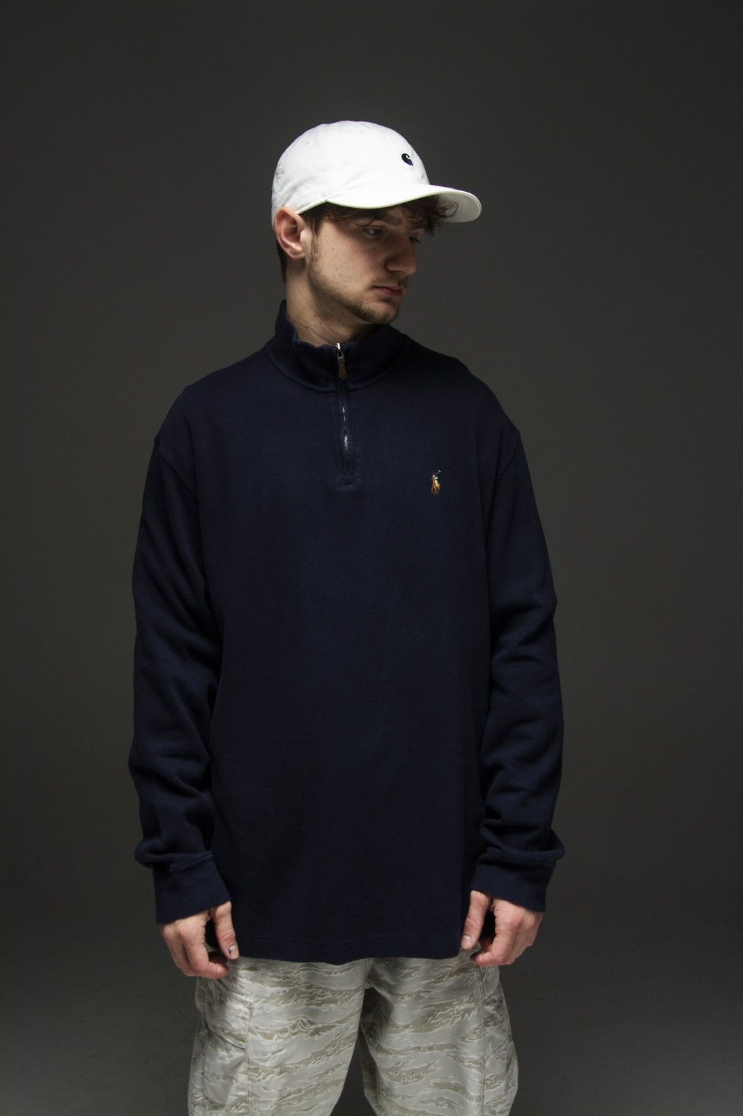 Polo Ralph Lauren × Ralph Lauren × Vintage Vintage sweater knite Ralph Lauren 1/3 zip Size US XL / EU 56 / 4 - 3 Thumbnail