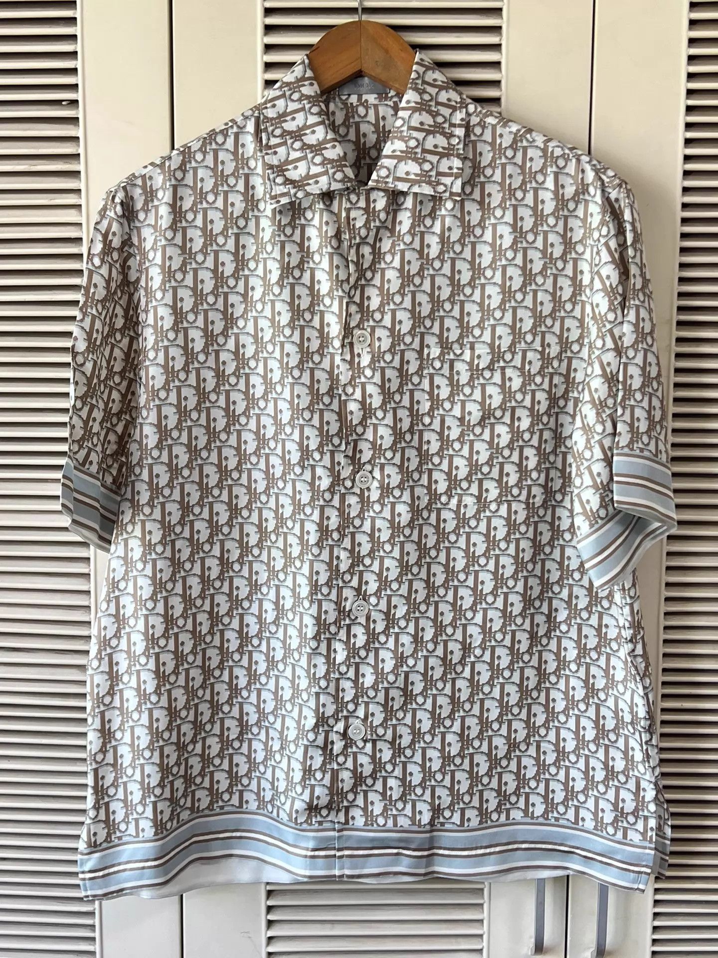 Dior Dior 38 Short-Sleeve Shirt Logo Striped Collar/Cuffs LN Size US S / EU 44-46 / 1 - 1 Thumbnail