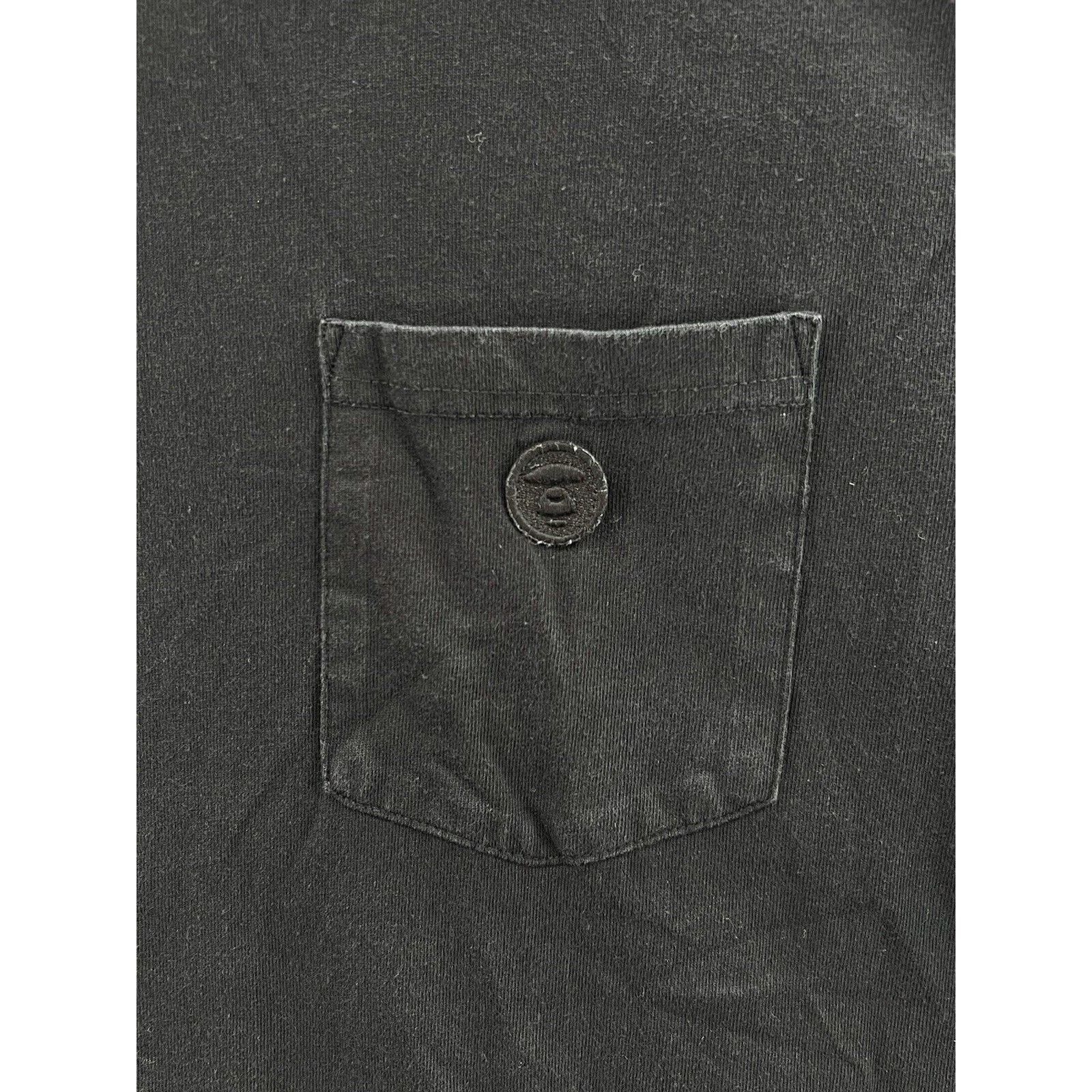 Bape Aape By A Bathing Ape Black Pocket Tee T-Shirt Size Large Size US L / EU 52-54 / 3 - 4 Thumbnail