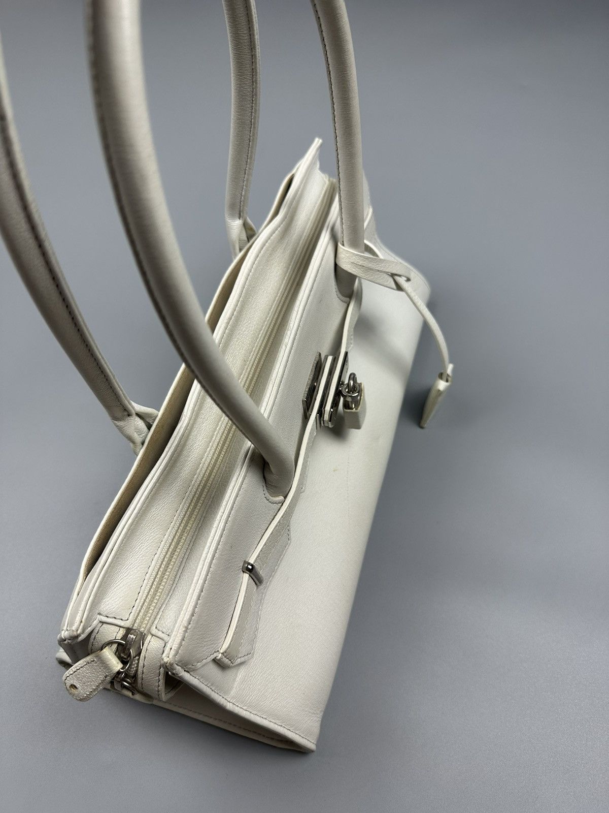 Designer × Japanese Brand Vintage Hamano Tokyo White Birkin Inspired By Hermes Size ONE SIZE - 6 Thumbnail