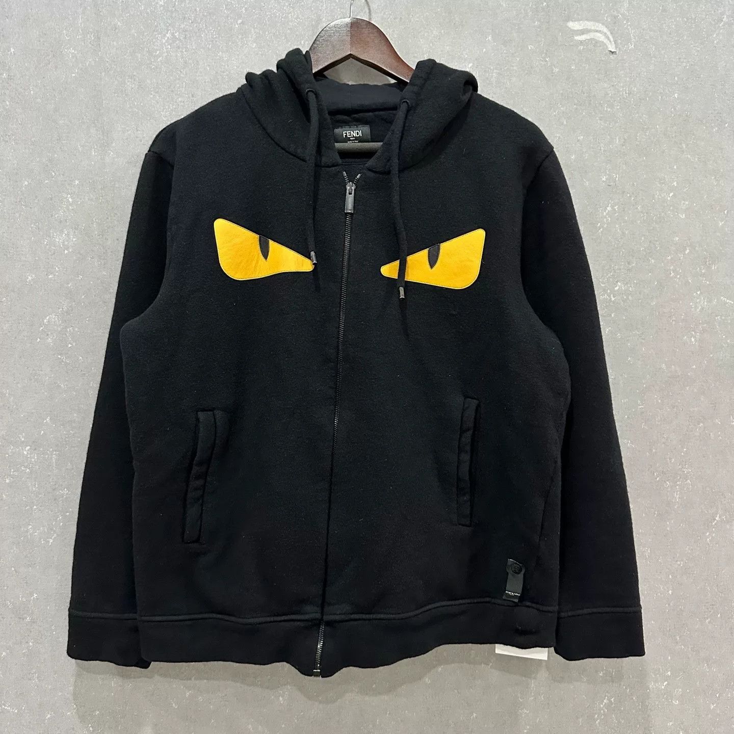 FENDI フェンディ Bag Bugs Eye Monster Sweatshirt バグズアイ モンスター クルーネックスウェットトレーナー ブラック レディース FENDI（フェンディ） セーター ニット モンスター ディアボリック