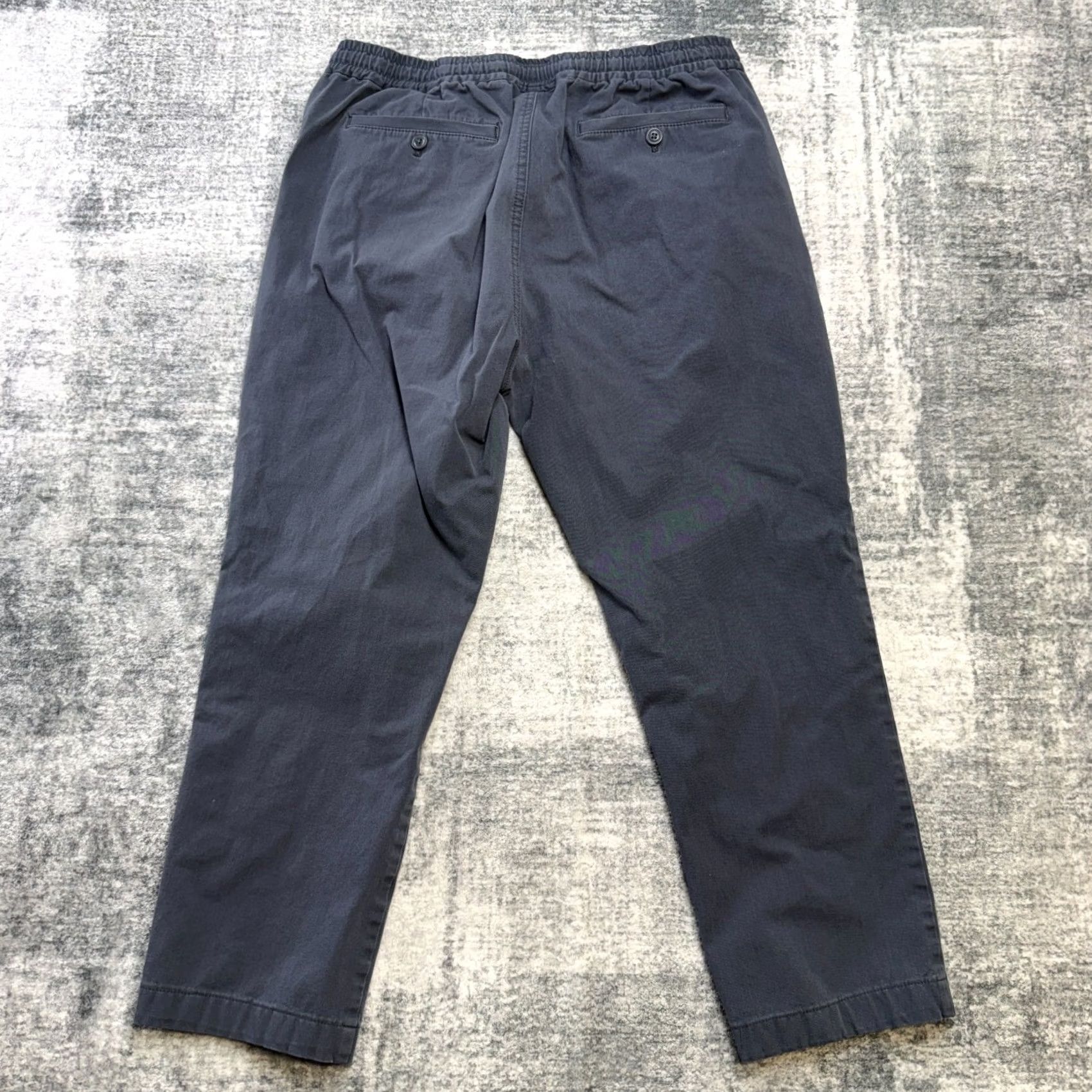 J.Crew J.CREW Dock Pants Slim Regular 30x24 Blue Corduroy Elastic Waist Drawstring Front Flat Front Pocket N/A Size US 31 - 7 Thumbnail