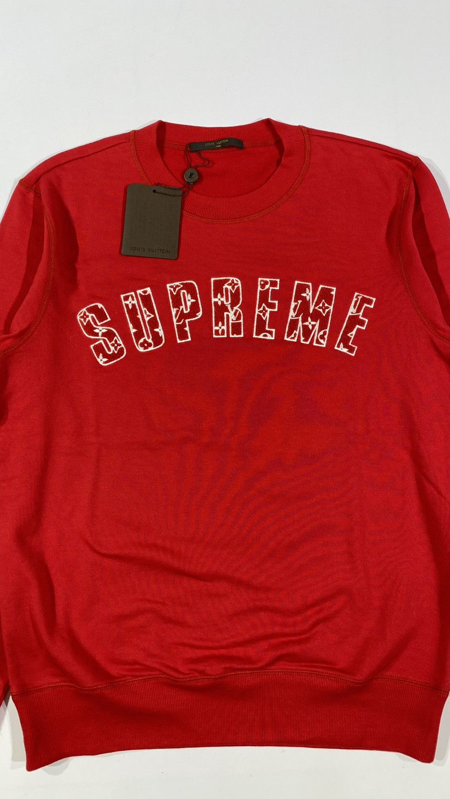 Louis Vuitton × Supreme LOUIS VUITTON X SUPREME L Arc Logo crew neck sweatshirt Size US L / EU 52-54 / 3 - 3 Thumbnail