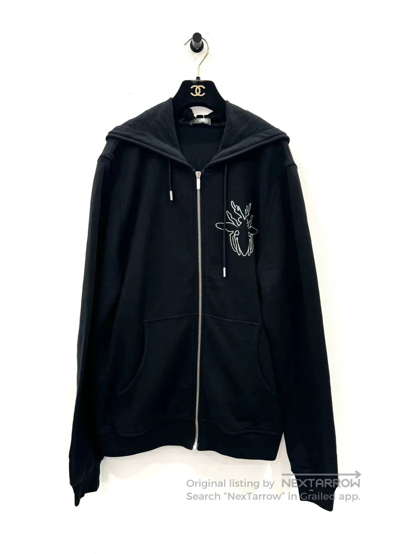Dior Dior Bee Logo Black Zip Jacket XL. Size US XL / EU 56 / 4 - 1 Thumbnail