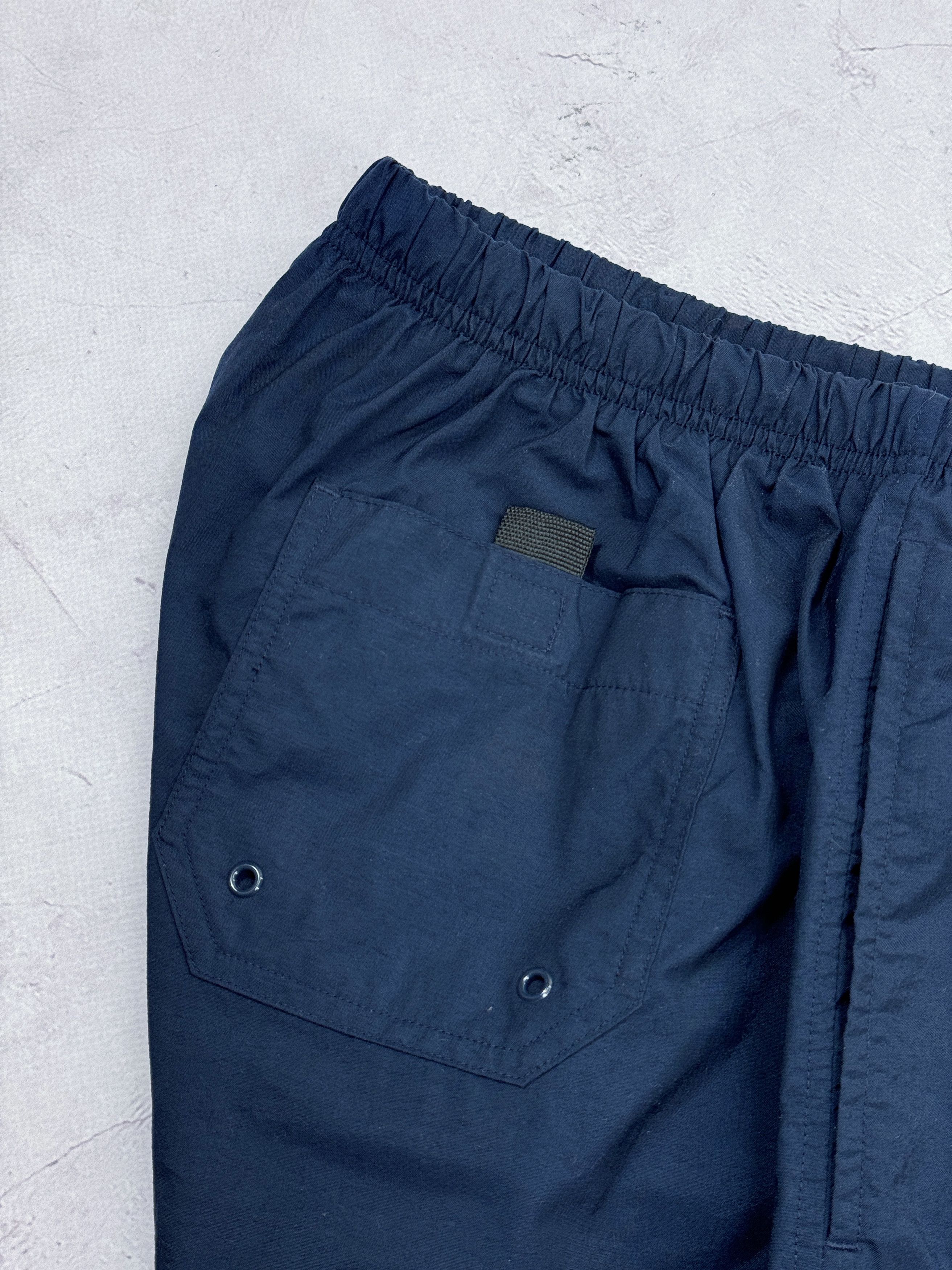 Nike × Vintage Vintage Nike Shorts Swoosh Logo Dark Blue Size US 38 / EU 54 - 9 Thumbnail
