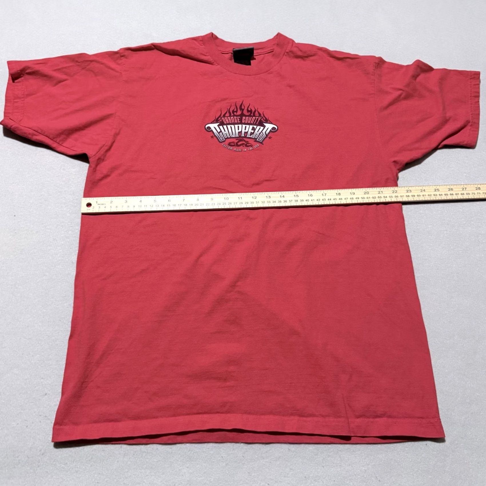 FRED VINTAGE OCC Orange County Choppers T-Shirt Men Red Graphic Short Sleeve XL Size US XL / EU 56 / 4 - 8 Thumbnail
