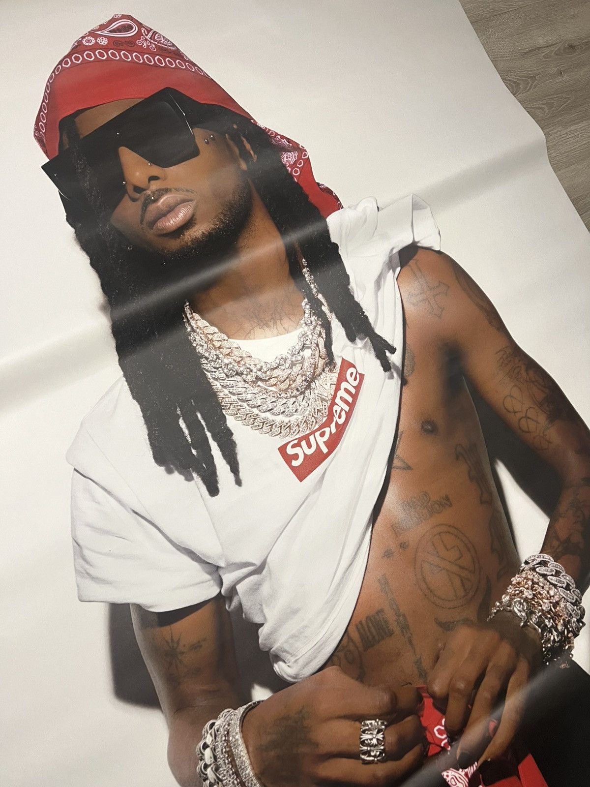 Supreme Supreme Playboi Carti Photo Tee Poster 6ft Size ONE SIZE - 9 Thumbnail