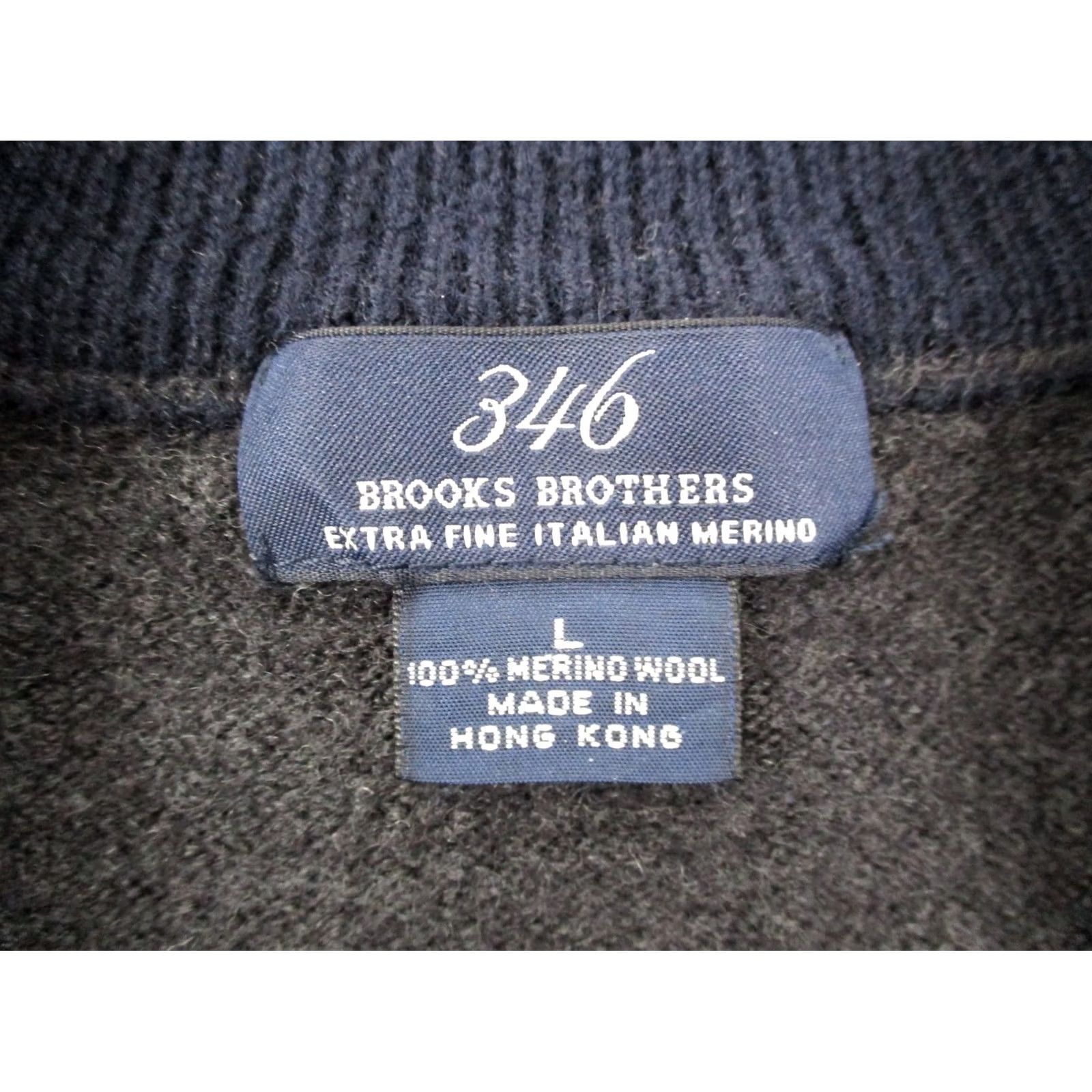 Brooks Brothers Brooks Brothers Sweater Mens L Gray Italian Merino Wool Pullover Golf Preppy 346 Size US L / EU 52-54 / 3 - 6 Thumbnail