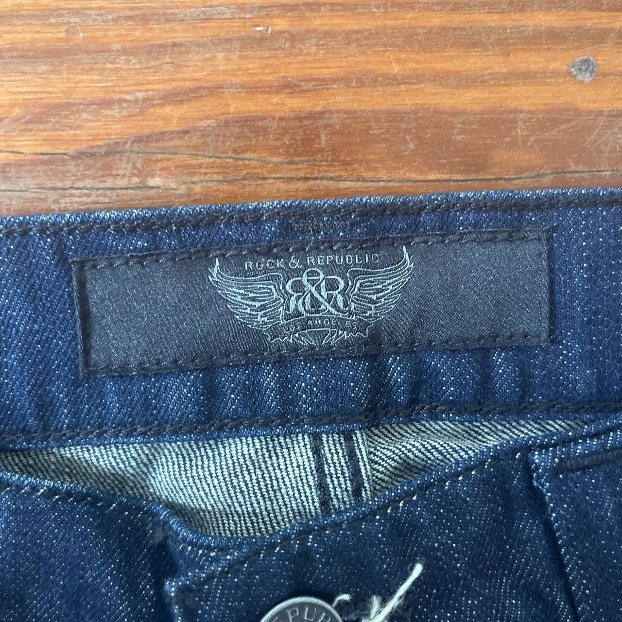 Rock & Republic Dark blue denim Jeans Size US 34 / EU 50 - 4 Thumbnail