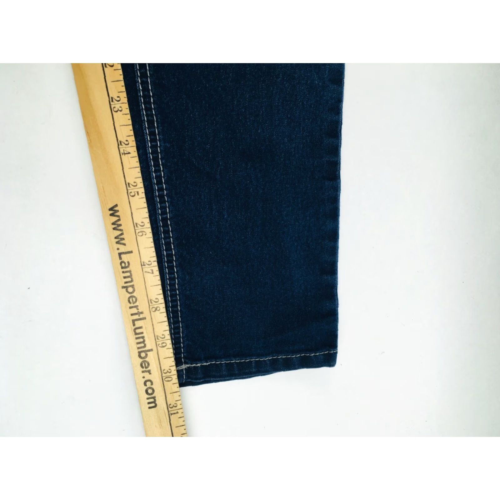 Vintage Maurices Jeans Women's Size Large Dark Denim Stretchy Skinny Solid Mid Rise Size 36" / US 14 / IT 50 - 5 Thumbnail