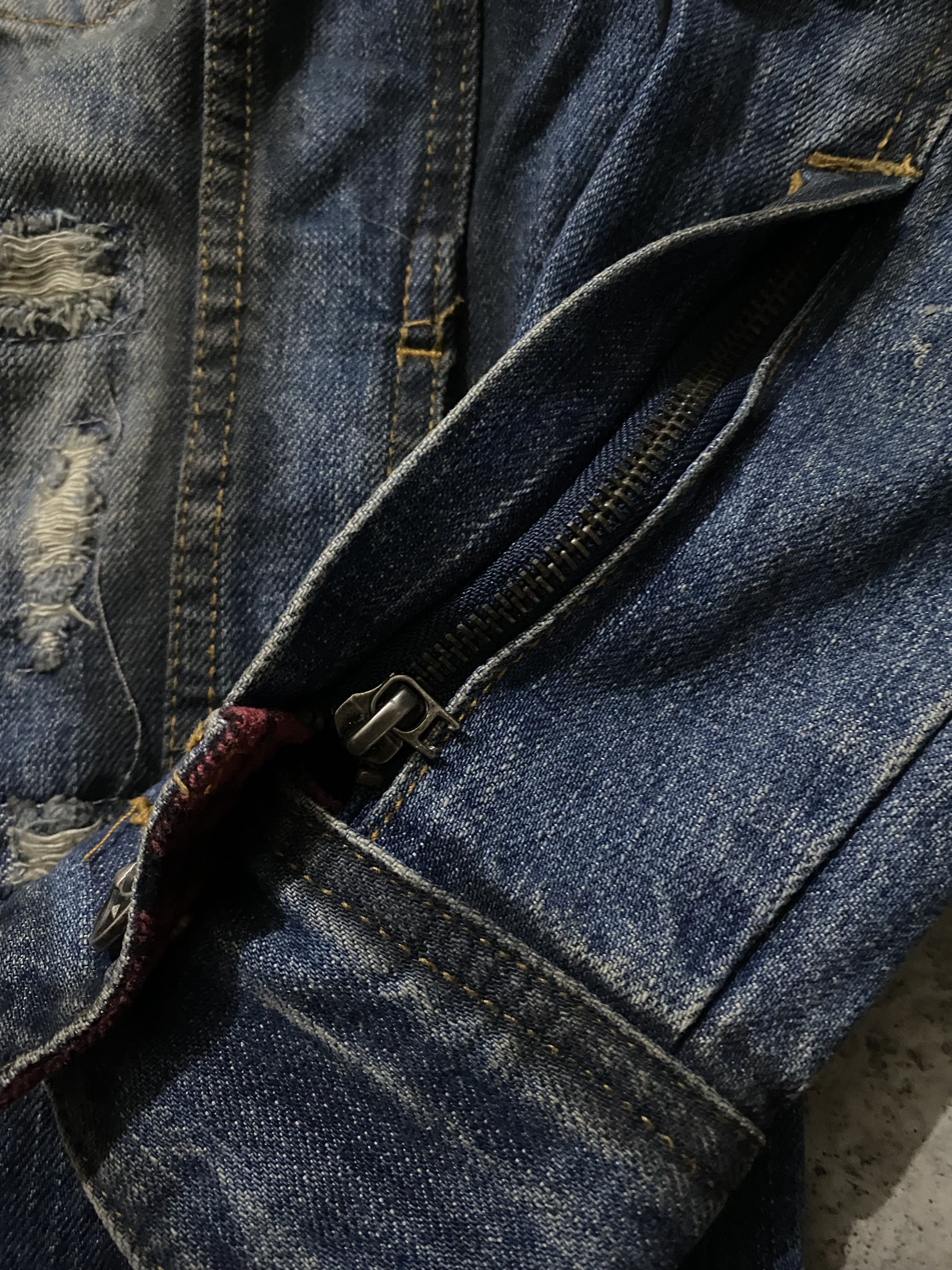 In The Attic IN THE ATTIC DISTRESSED IFSIXWASNINE DENIM JACKET Size US M / EU 48-50 / 2 - 11 Thumbnail