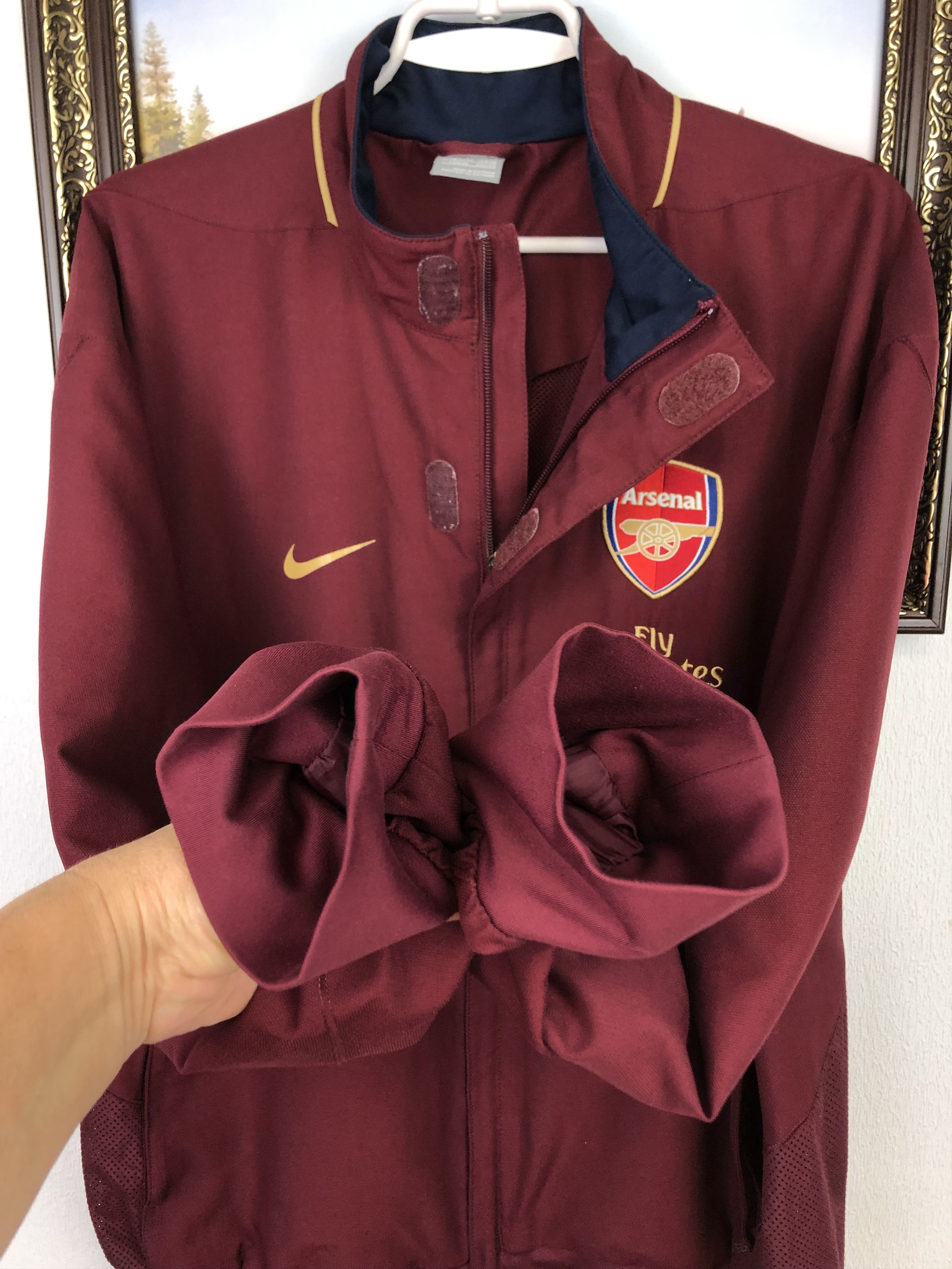 Nike Vintage Nike Arsenal Football Jacket Soccer Track Gunners Size US L / EU 52-54 / 3 - 6 Thumbnail