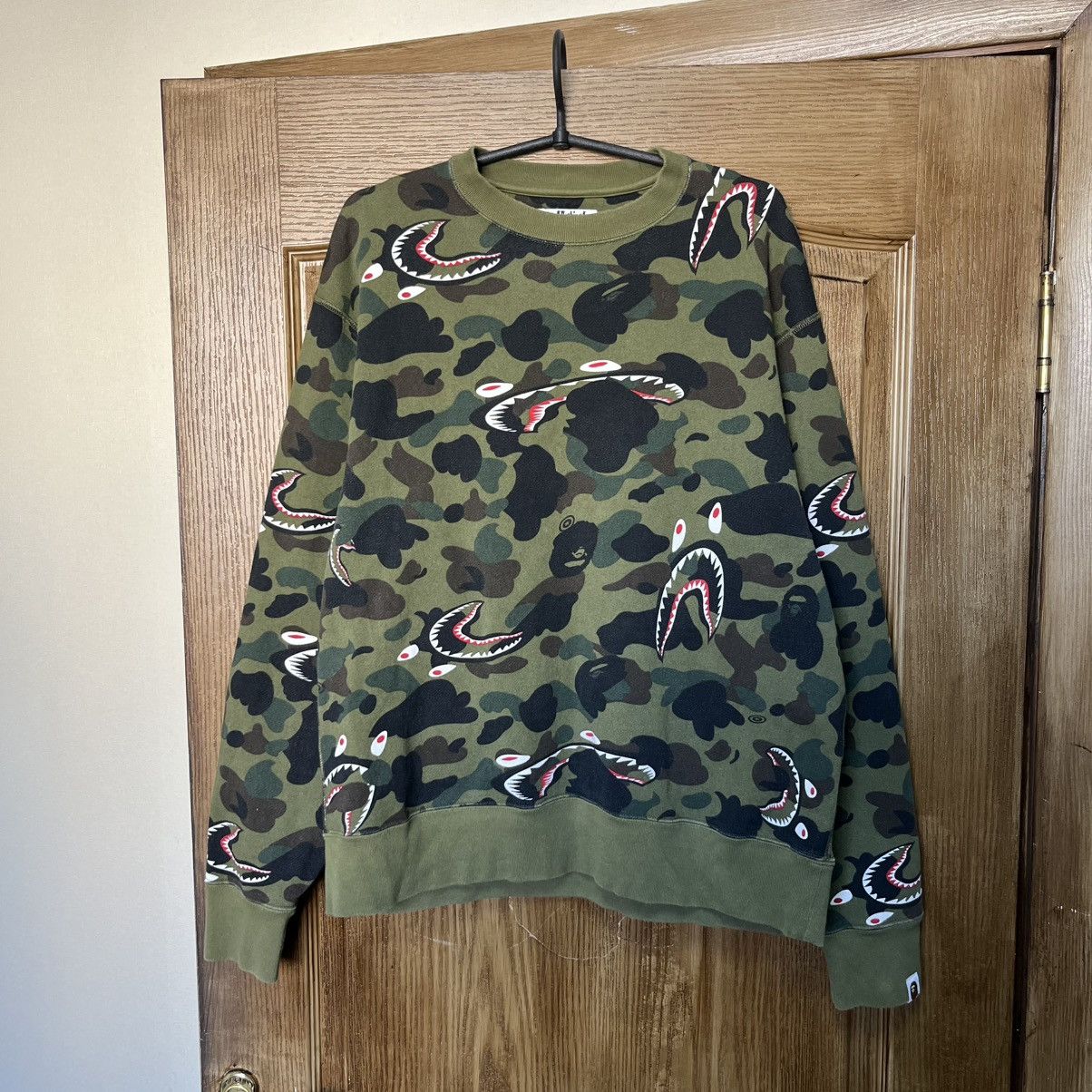 Bape Shark 1st Camo Sweatshirt Hoodie