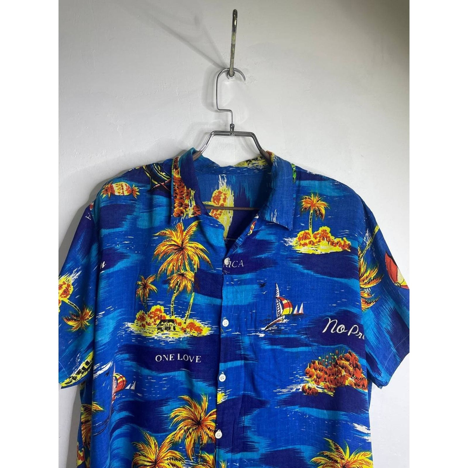 Vintage Vintage Jamaica Hawaiian Shirt Palm Tree XL Island Style Size US XL / EU 56 / 4 - 2 Thumbnail
