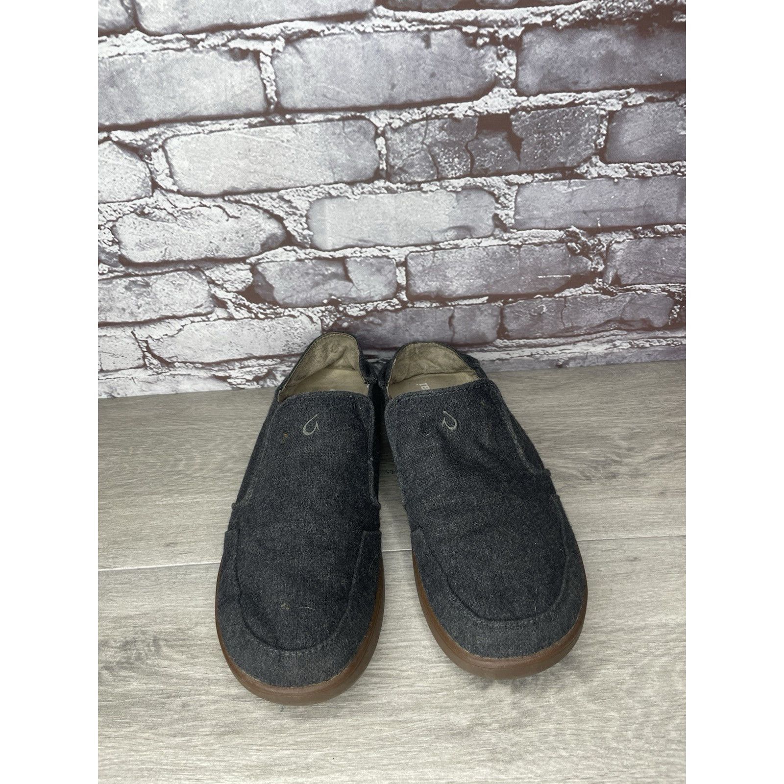 Olukai Olukai Wool Gray Wool Fabric Casual Slip On Casual Sneakers Size US 11 / EU 44 - 9 Thumbnail