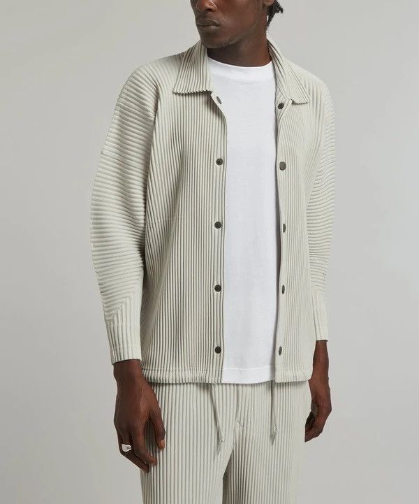 Coach Jacket Plisse Jacket Homme Plissé Issey Miyake Pleated Mesh