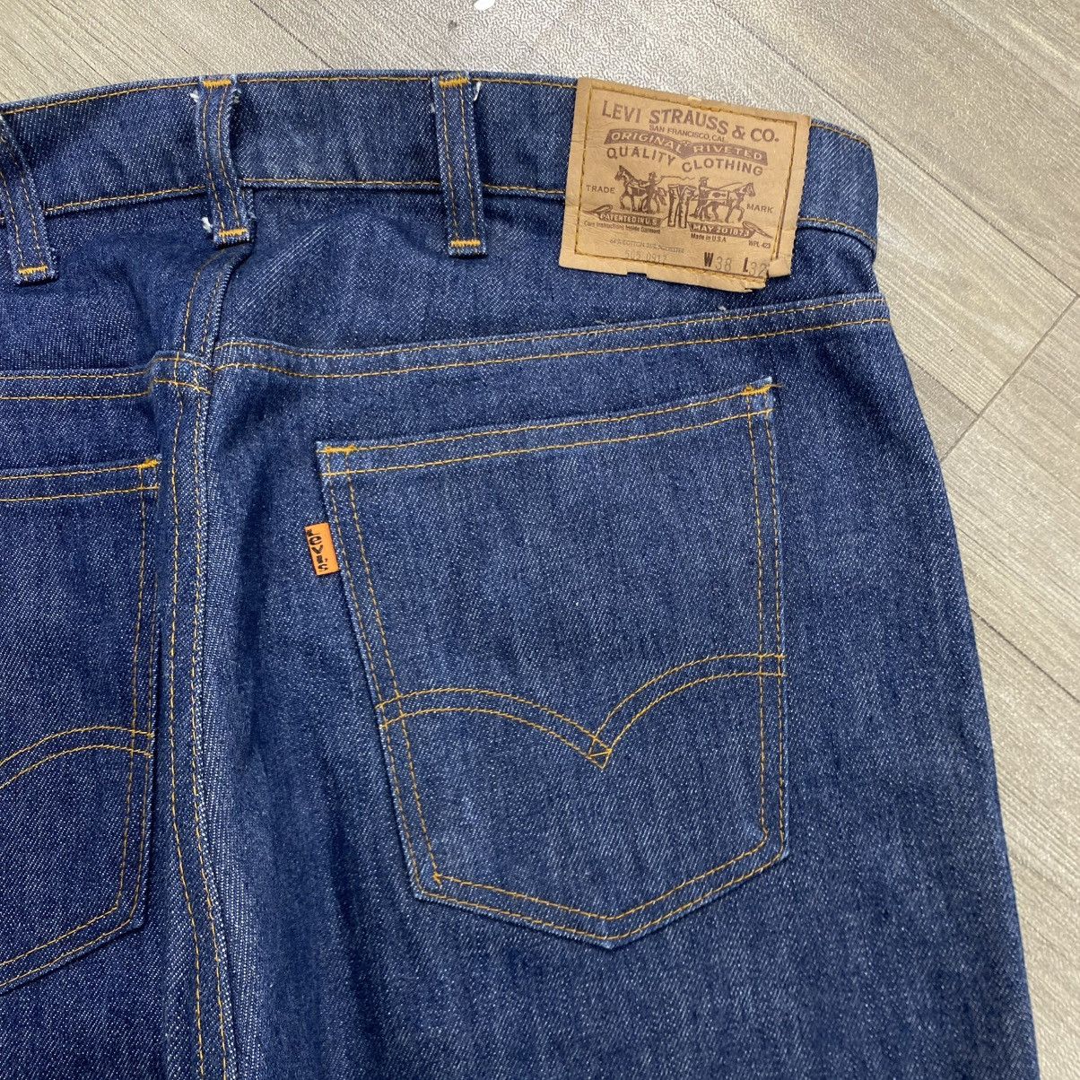Levi's Vintage Clothing 🇺🇸1970s Vintage Levis 505 38x32 Orange Tab Straight Leg Jeans Size US 38 / EU 54 - 15 Thumbnail