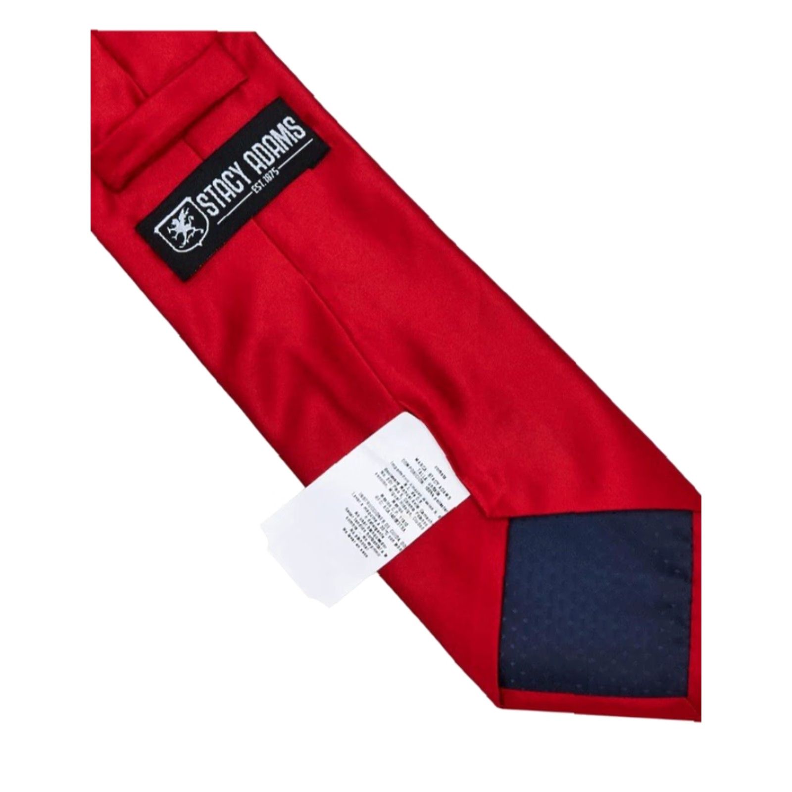 Stacy Adams Stacy Adams Tie Set - Red Satin Solid, 2 Piece, One Size, Men’s Tie Containing Hat? Size ONE SIZE - 4 Thumbnail