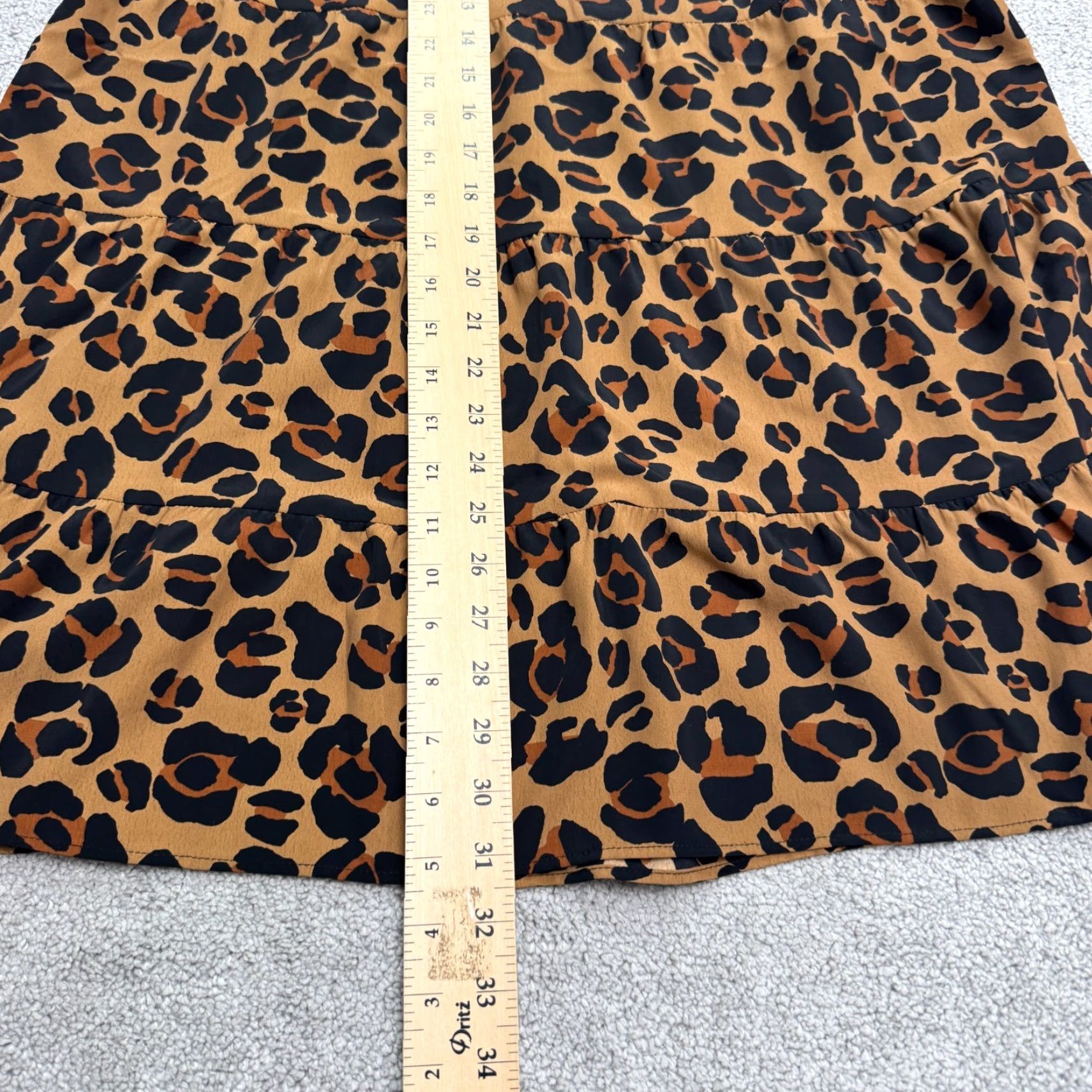 Vintage Show Me Your Mumu Vakkey Leopard Tiered Mini Shift Dress Womens Medium Brown Size XXL / US 16-18 / IT 52-54 - 7 Thumbnail