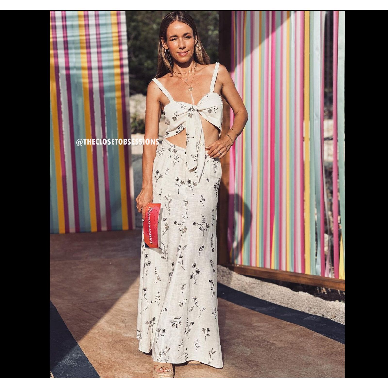 Zara ZARA BLOGGER FAVE! Co-Ord Set Tied Crop Top + Maxi Skirt NWT Size L / US 10 / IT 46 - 18 Thumbnail