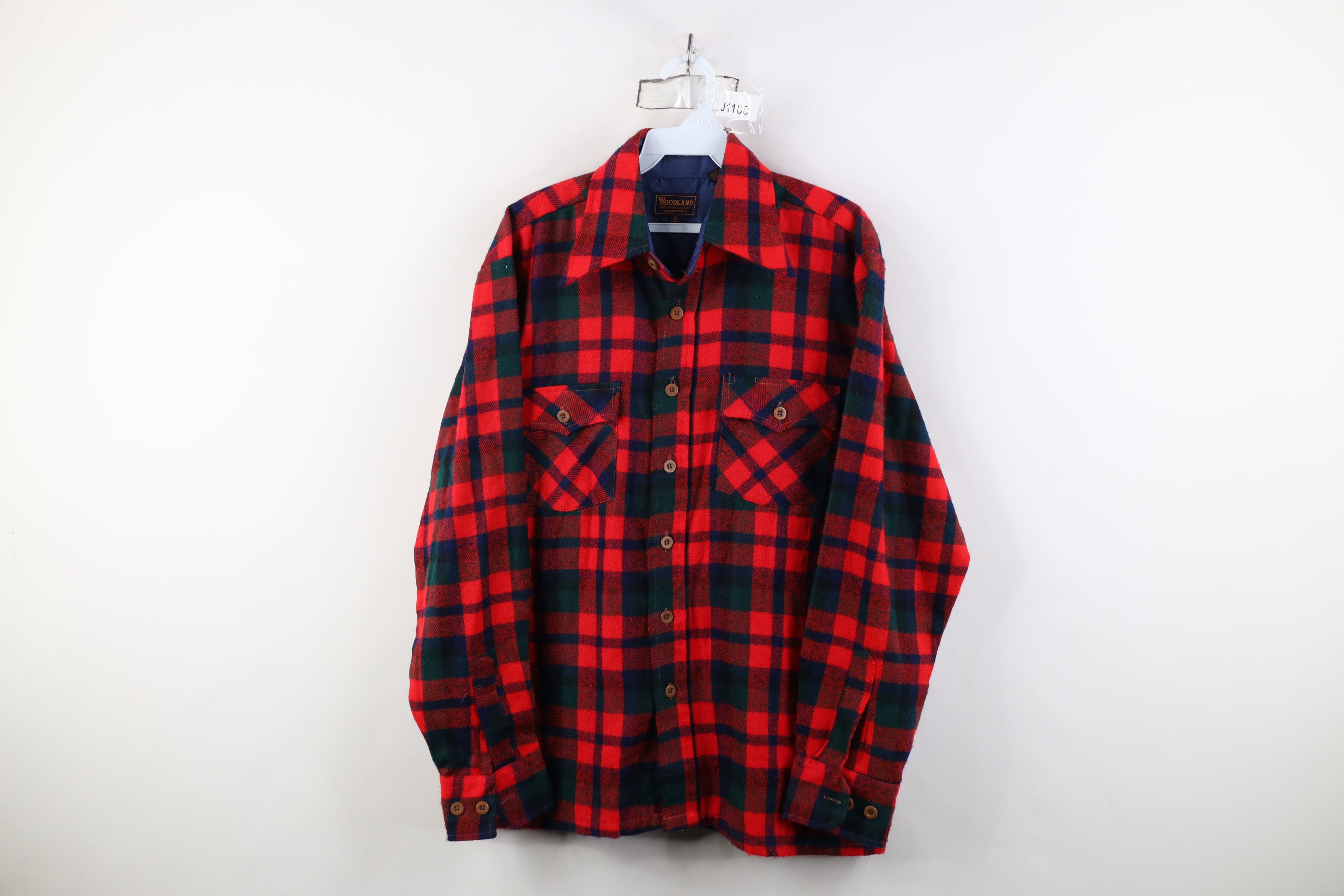 Vintage Vintage 70s Streetwear Button Shirt Jacket Jac Shirt Plaid Size US M / EU 48-50 / 2 - 1 Thumbnail