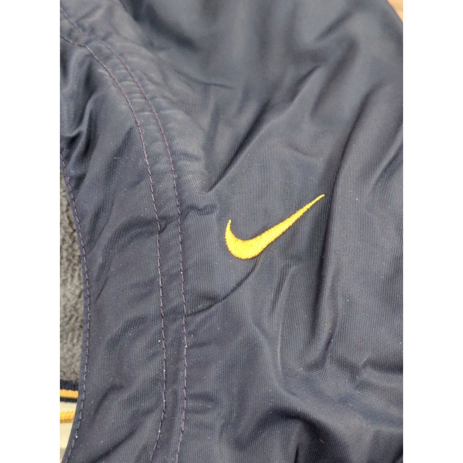 Nike VINTAGE Nike Hoodie Mens XL Zip Blue Yellow Fleece Lined 1990s Full Zip Size US XL / EU 56 / 4 - 4 Thumbnail