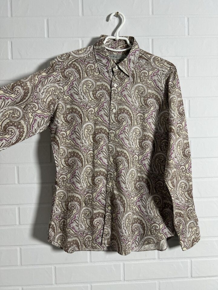Etro ETRO Mens Shirt Slim Long Sleeve Cotton Size M Size US M / EU 48-50 / 2 - 14 Thumbnail
