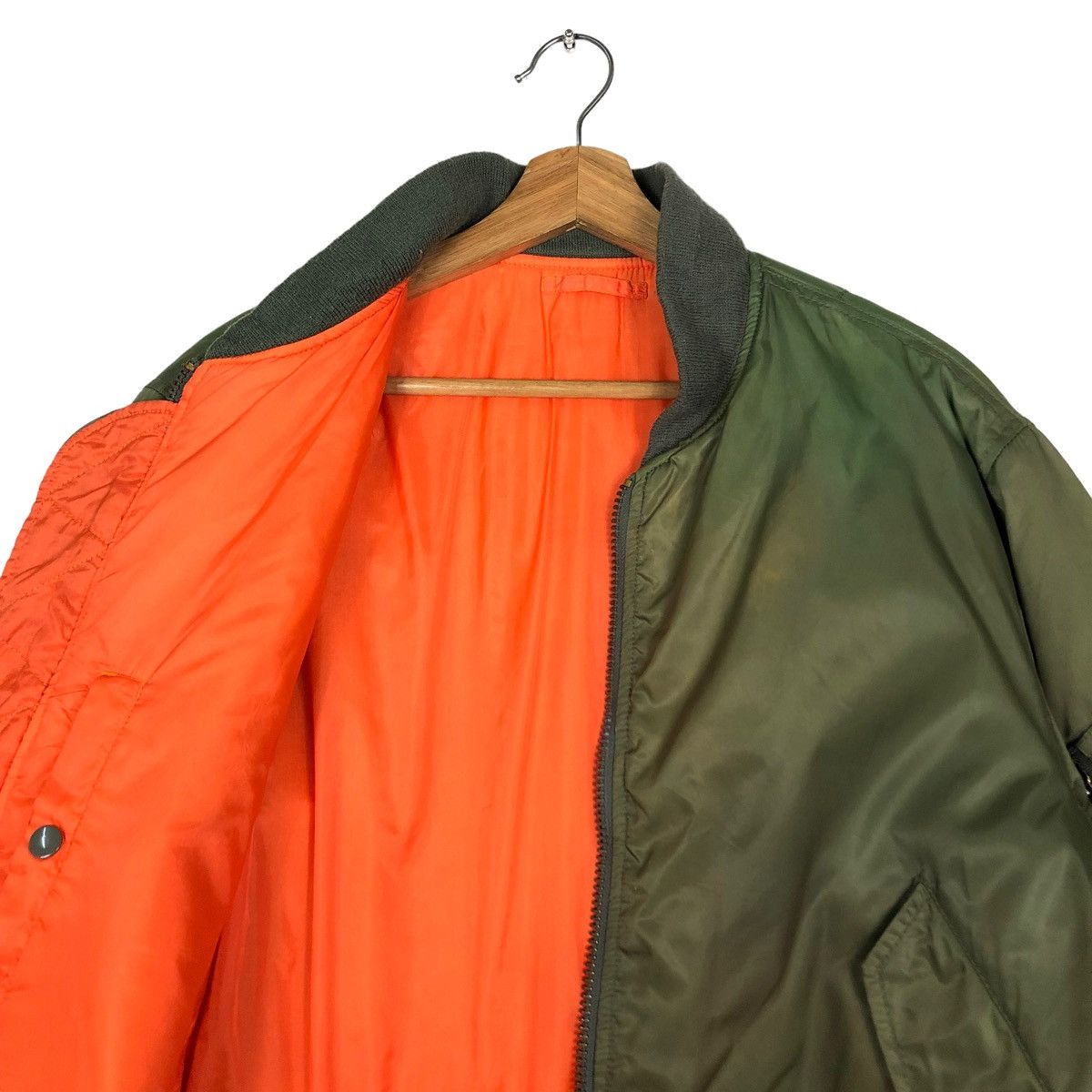 Japanese Brand 🔥RIOT RIOT VINTAGE BOMBER JACKET MA-1 REVERSIBLE MILITARY Size US M / EU 48-50 / 2 - 11 Thumbnail