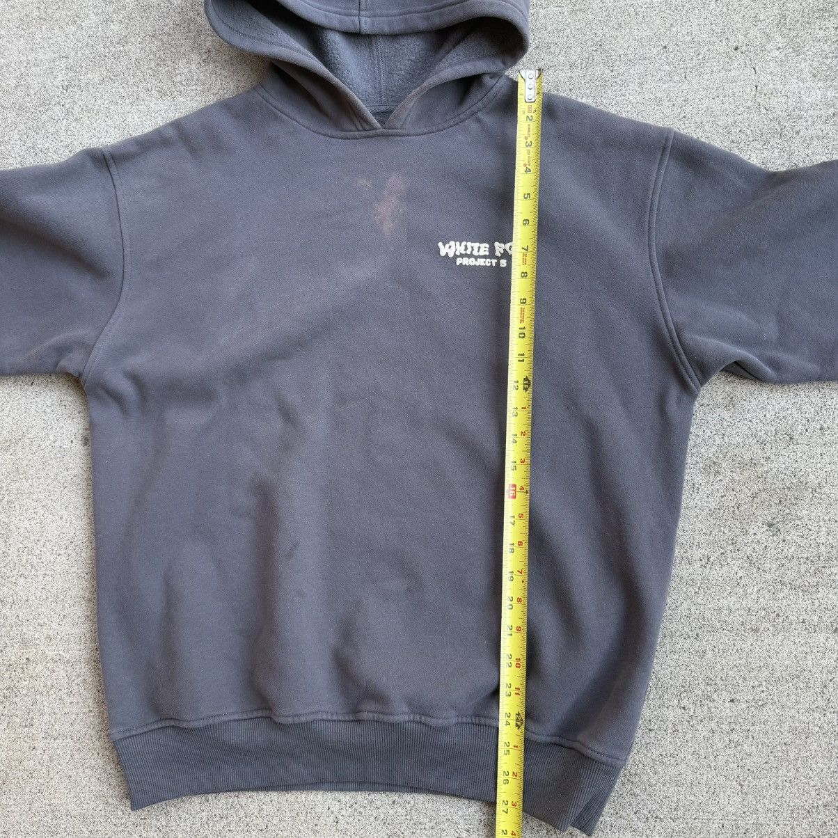 Other Charcoal Grey White Fox Project 5 Women’s Hoodie Size L / US 10 / IT 46 - 6 Thumbnail