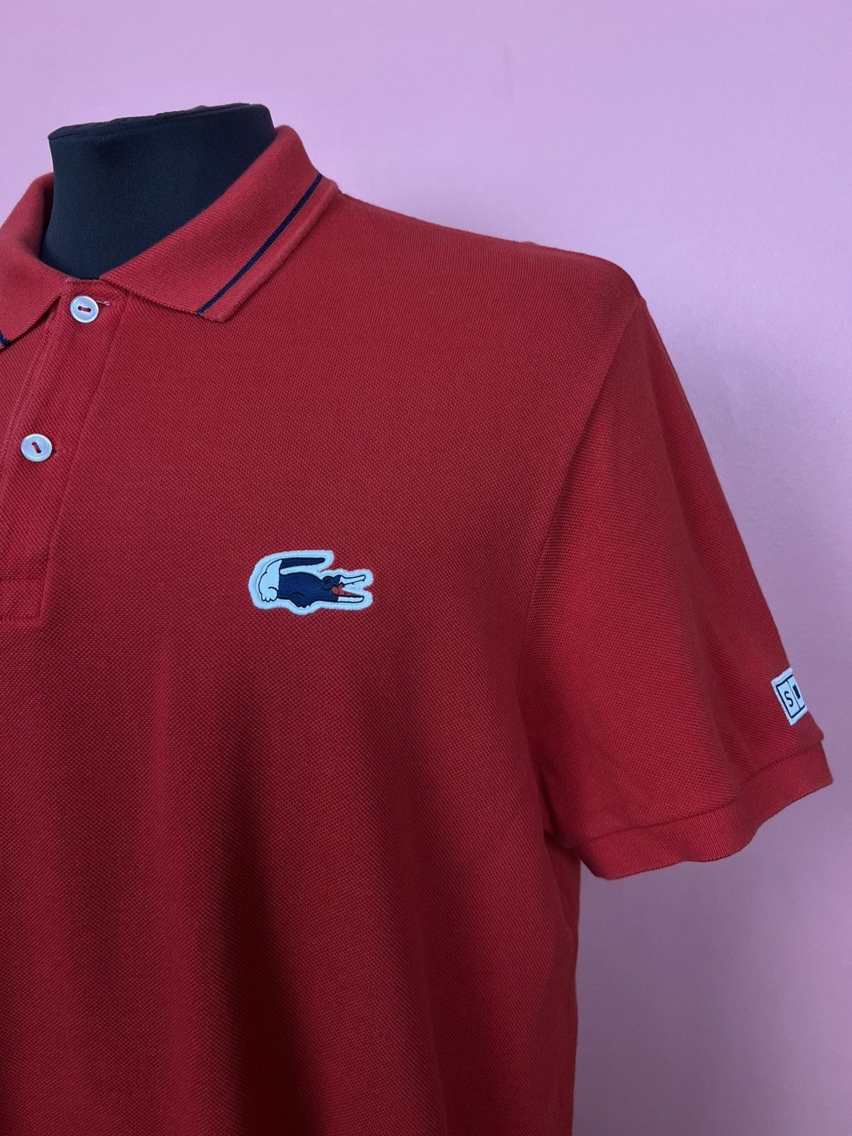 Lacoste Lacoste limited squad polo shirt casual red Size US L / EU 52-54 / 3 - 2 Thumbnail