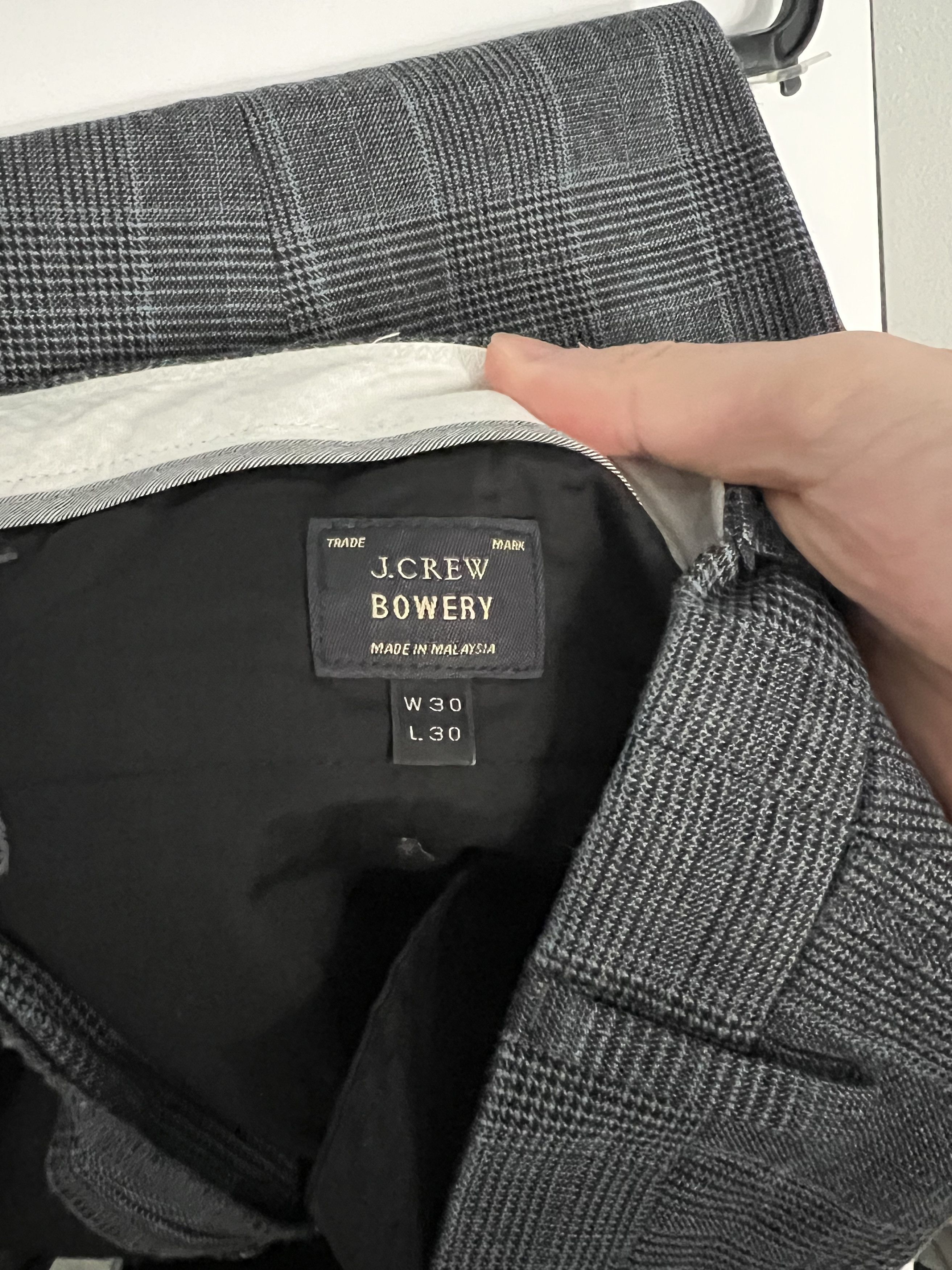 J.Crew Ludlow Checkered Gray Pants Size US 30 / EU 46 - 2 Thumbnail