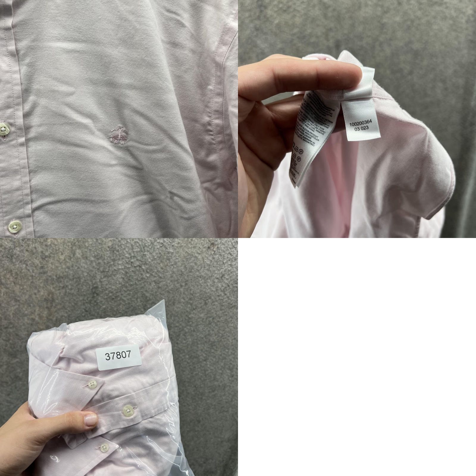 Brooks Brothers Brooks Brothers Shirt Mens XL Pink Non Iron Stretch Button-Down Logo Oxford Shirts Size US XL / EU 56 / 4 - 8 Thumbnail