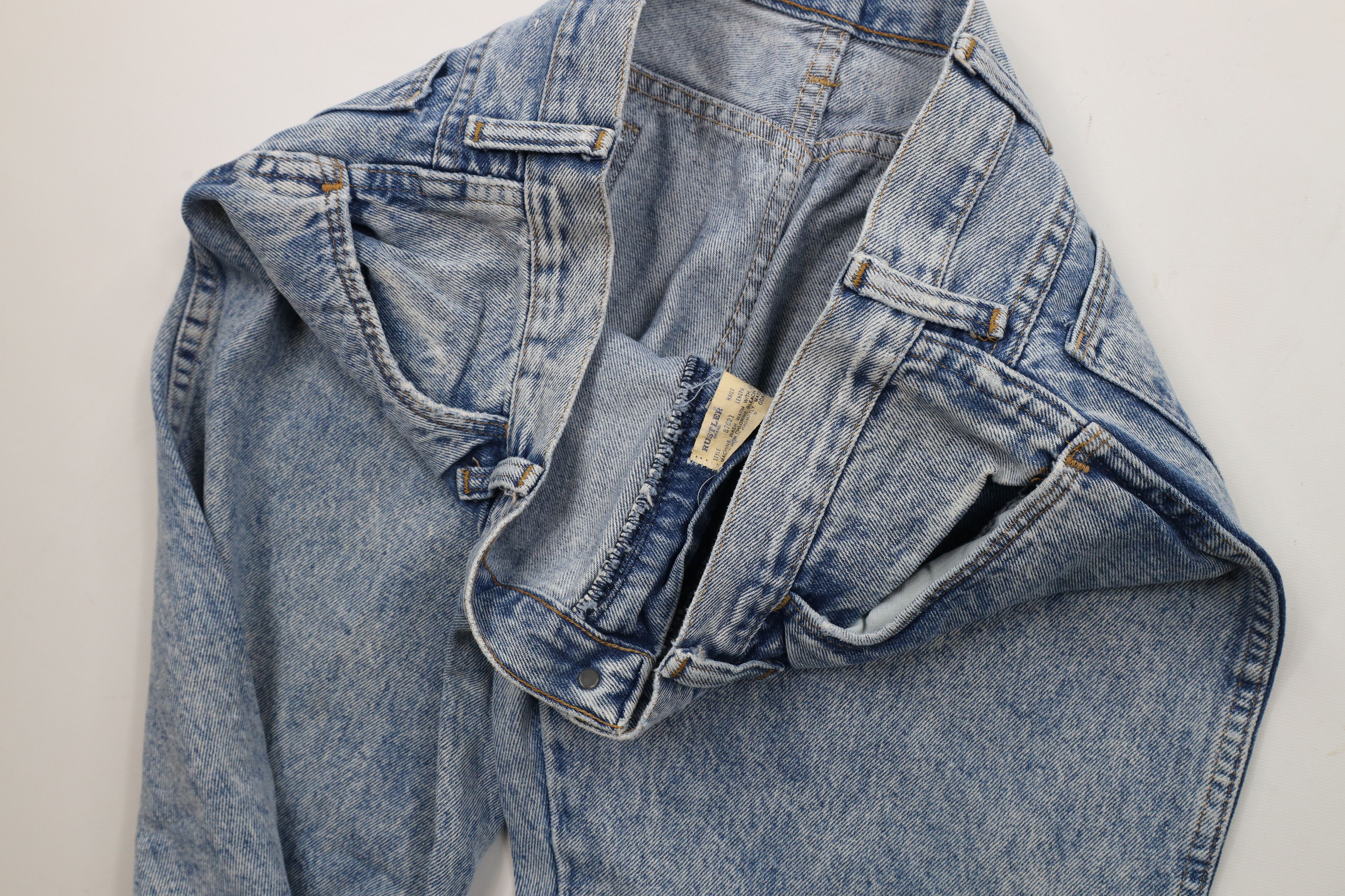 Vintage Vintage 90s Streetwear Acid Wash Denim Jeans Blue USA Size US 36 / EU 52 - 7 Thumbnail