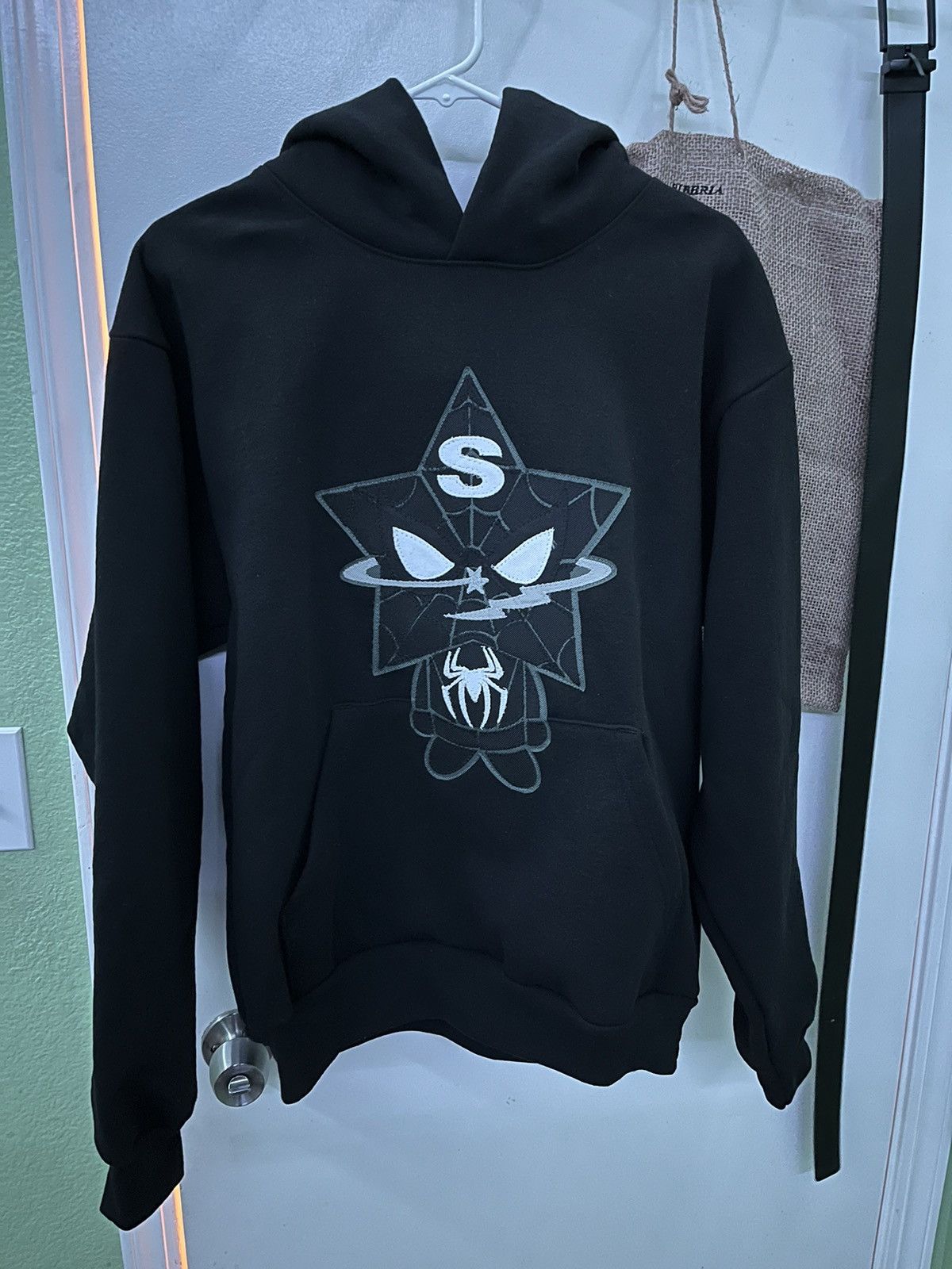 image of Sukamii Infected Starboy Hoodie in Black, Men's (Size Medium)