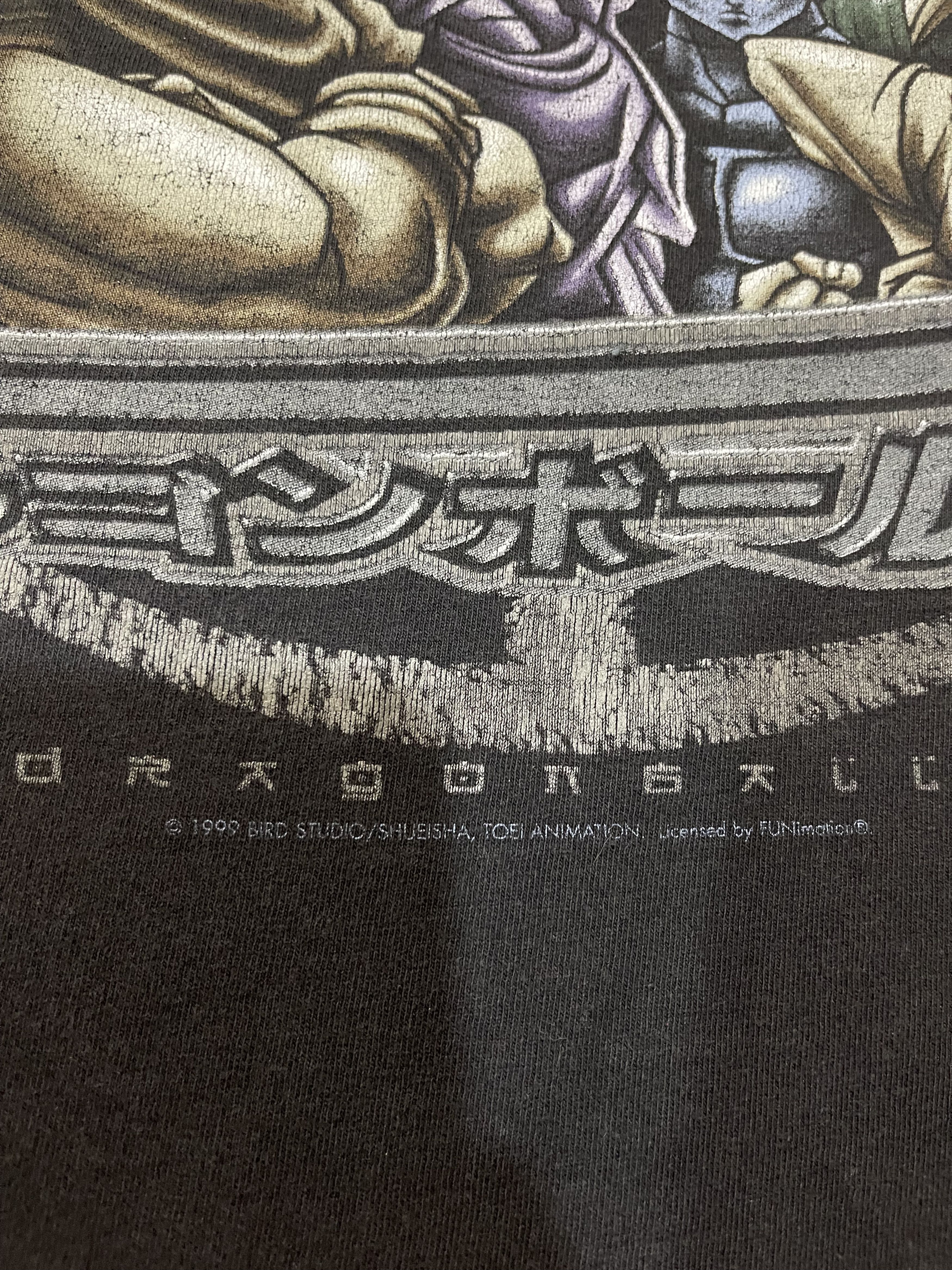 Anime 1999 Dragon Ball Z Movie Promo Style Fade Black Tee (XL) Size US XL / EU 56 / 4 - 4 Thumbnail