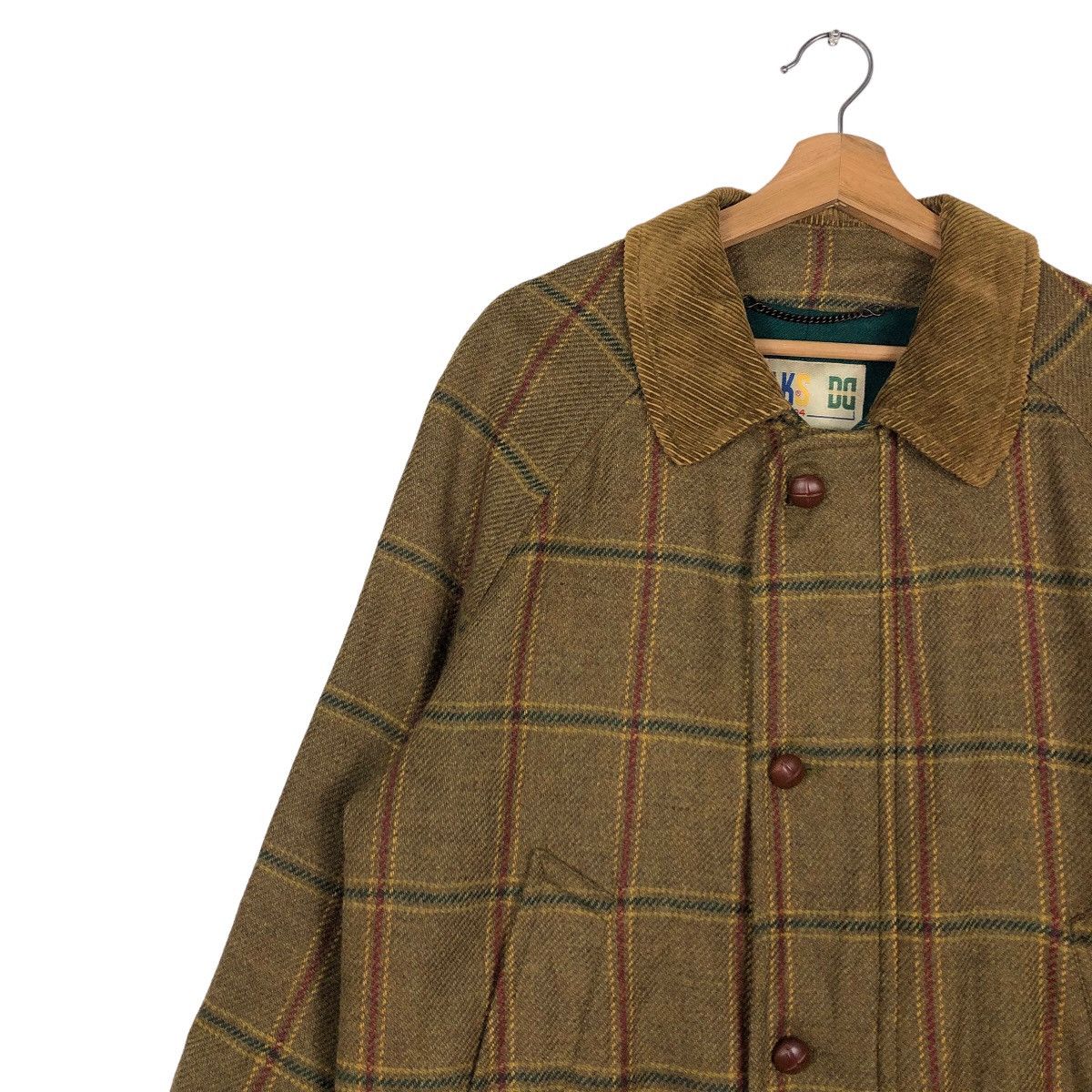 DAKS 🔥Vintage Wool Jacket Daks Fly Herringbone Tartan Design Size US M / EU 48-50 / 2 - 7 Thumbnail