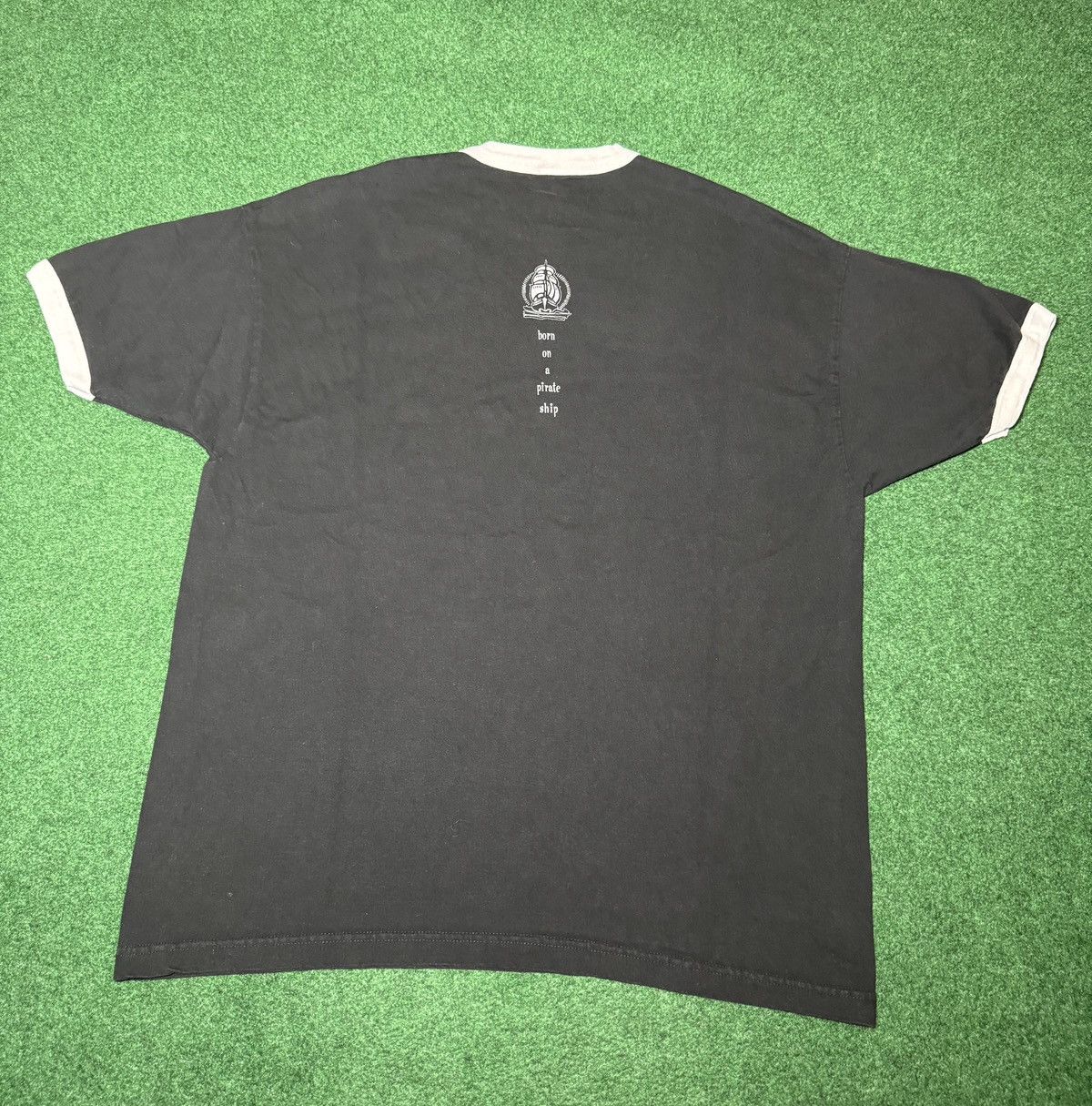 Vintage Vtg 90s Barenaked Ladies Grunge Born On Pirate Ship T Shirt Size US XL / EU 56 / 4 - 4 Thumbnail