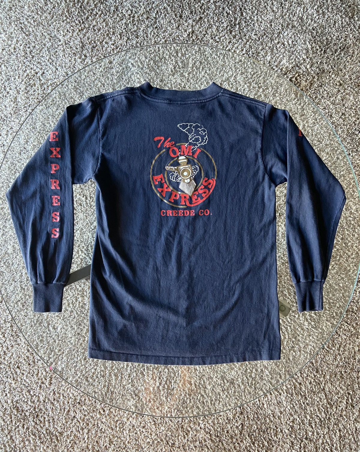 Vintage Vintage Oneita “The OMI Express” Long Sleeve Tee Size US M / EU 48-50 / 2 - 2 Thumbnail