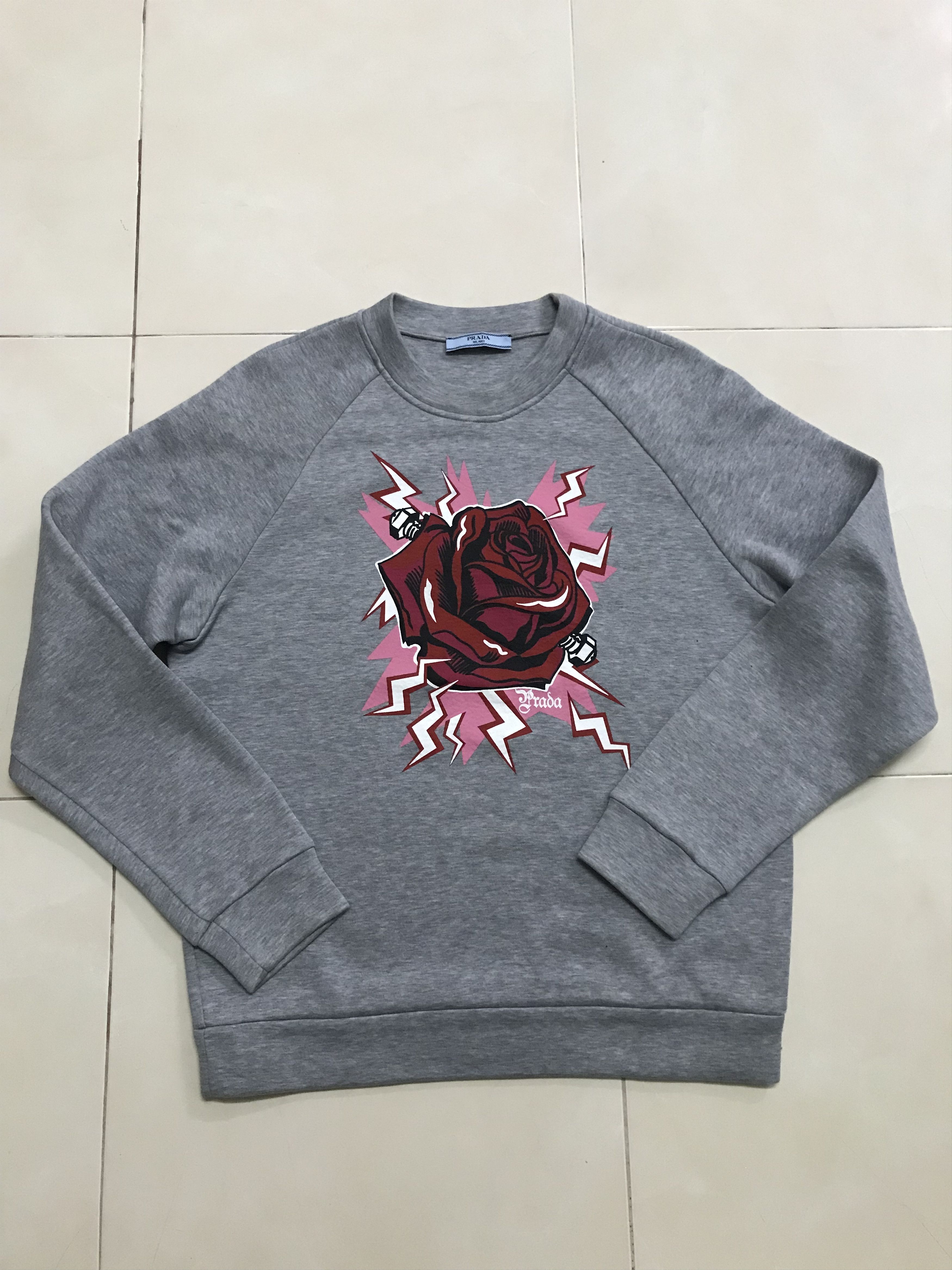 Prada SWEATSHIRT PRADA FLORAL Size M / US 6-8 / IT 42-44 - 1 Thumbnail