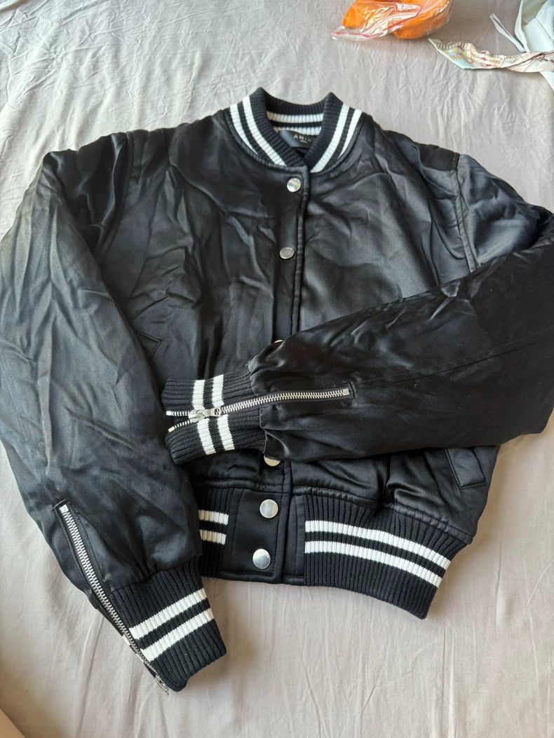 Amiri Mulberry silk baseball uniform 2501-Nextarrow