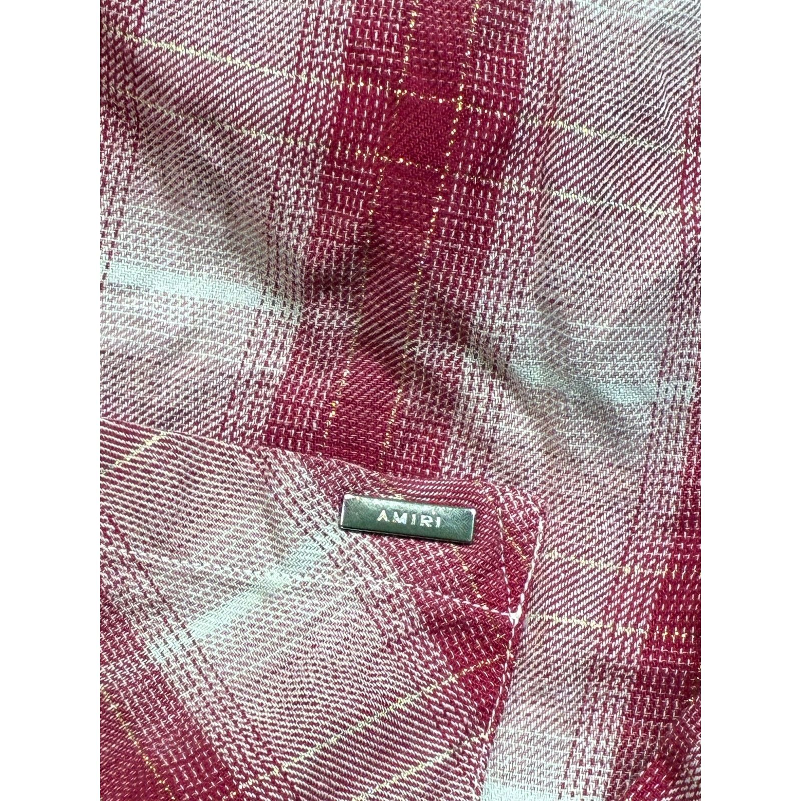 Amiri Amiri Button Up Pink Peach Shirt Size US M / EU 48-50 / 2 - 2 Thumbnail